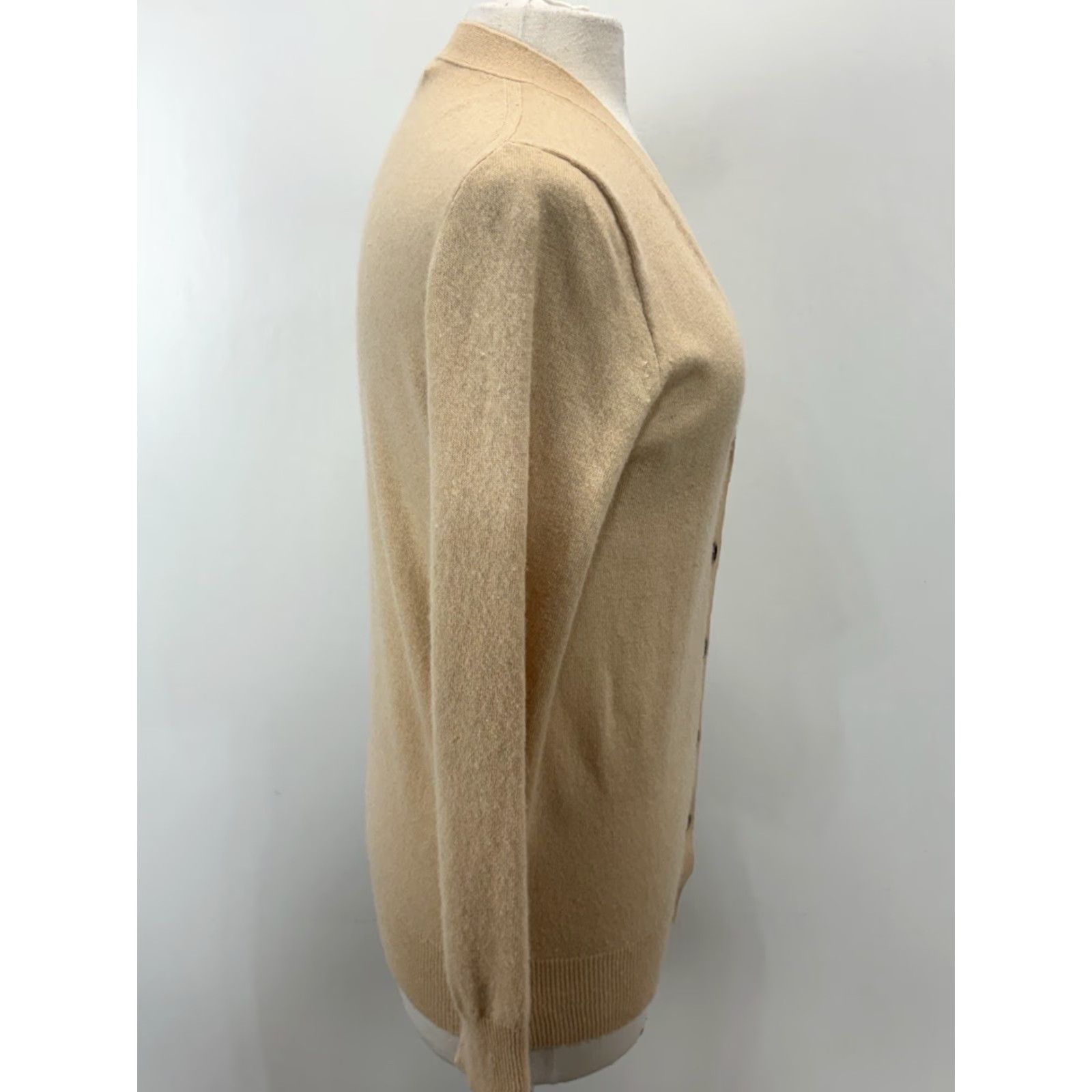J.Crew J.CREW VINTAGE Wool Cashmere Cardigan Sweater Women’s Small Tan Preppy Minimal Size S / US 4 / IT 40 - 4 Thumbnail