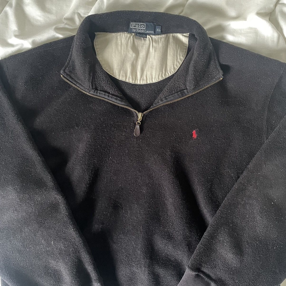 Polo Ralph Lauren Vintage Polo Ralph Lauren Quarter-Zip – Black – Size XL Size US XL / EU 56 / 4 - 2 Thumbnail