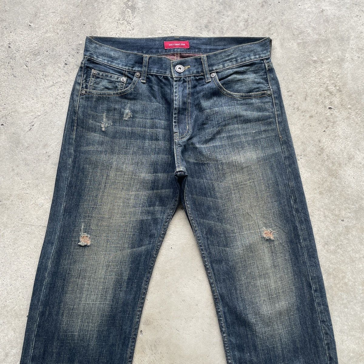 Japanese Brand W33x34💥 Vintage Japanese Rusty Jeans Faded Denim Pants Size US 33 - 3 Thumbnail