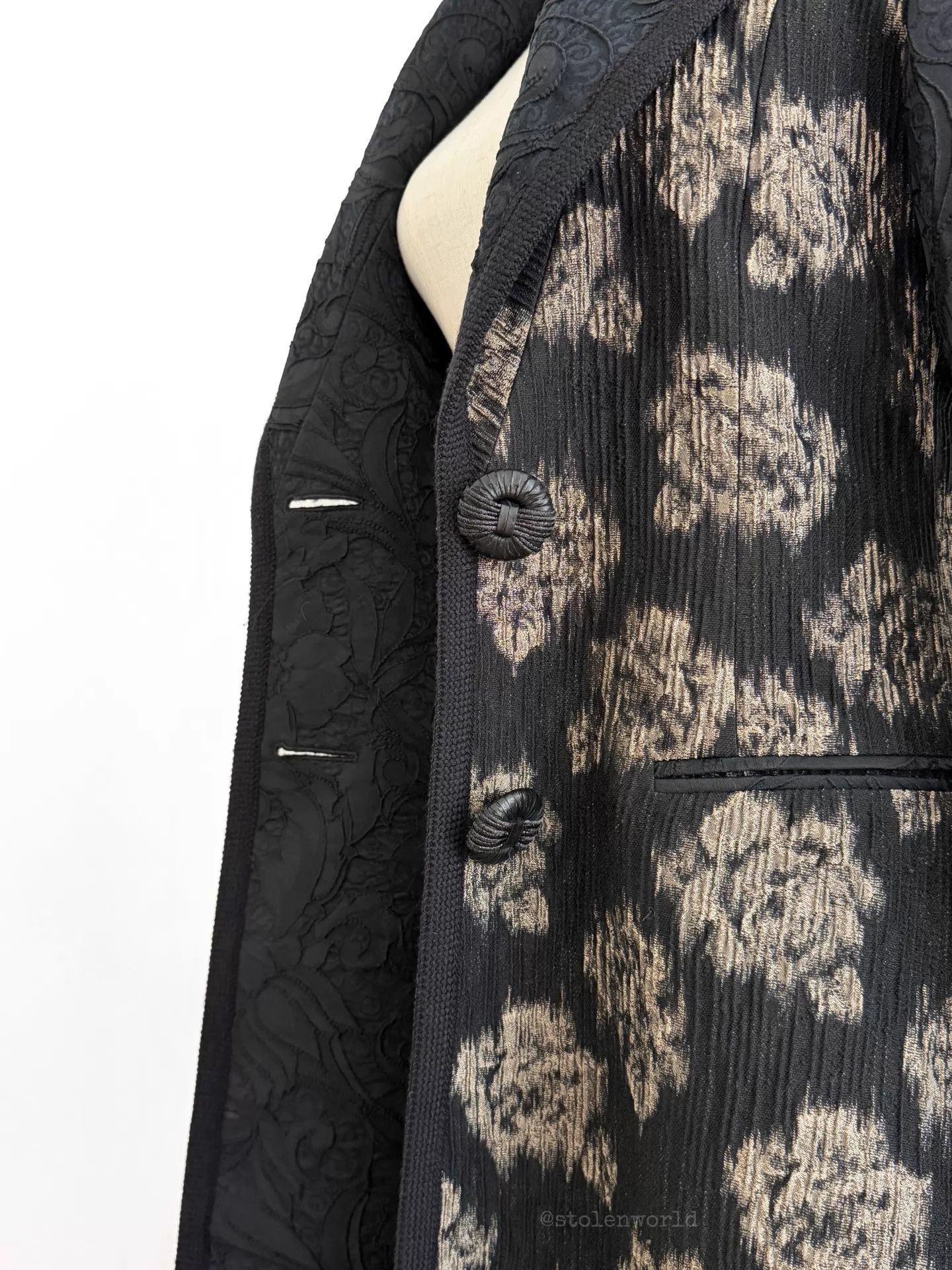 Kenzo Kenzo Jacquard Beaded Cuff Overcoat Size XS / US 0-2 / IT 36-38 - 4 Thumbnail
