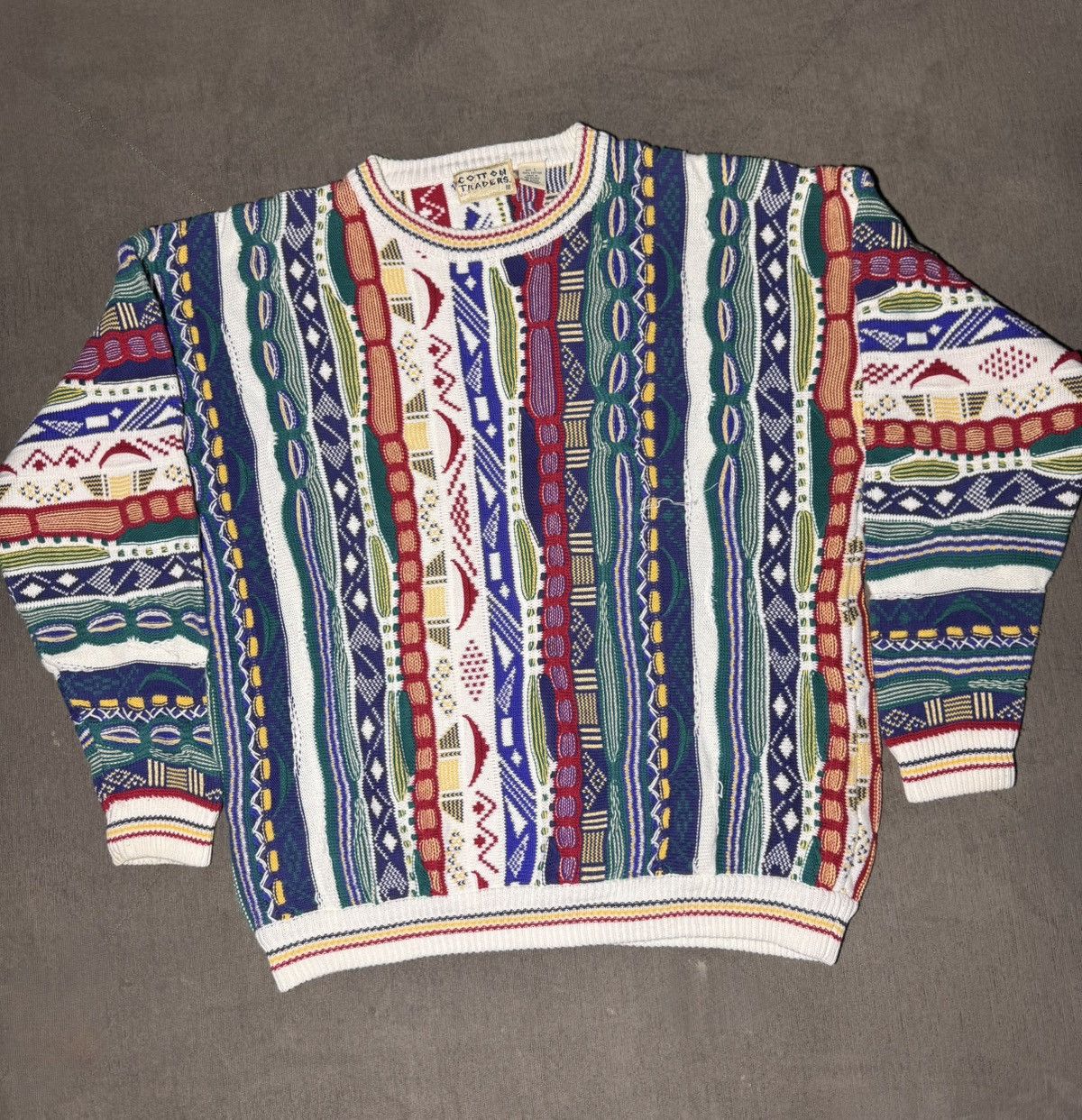 Cotton Traders vintage Cotton Traders 3D textured knit sweater Size US L / EU 52-54 / 3 - 1 Thumbnail