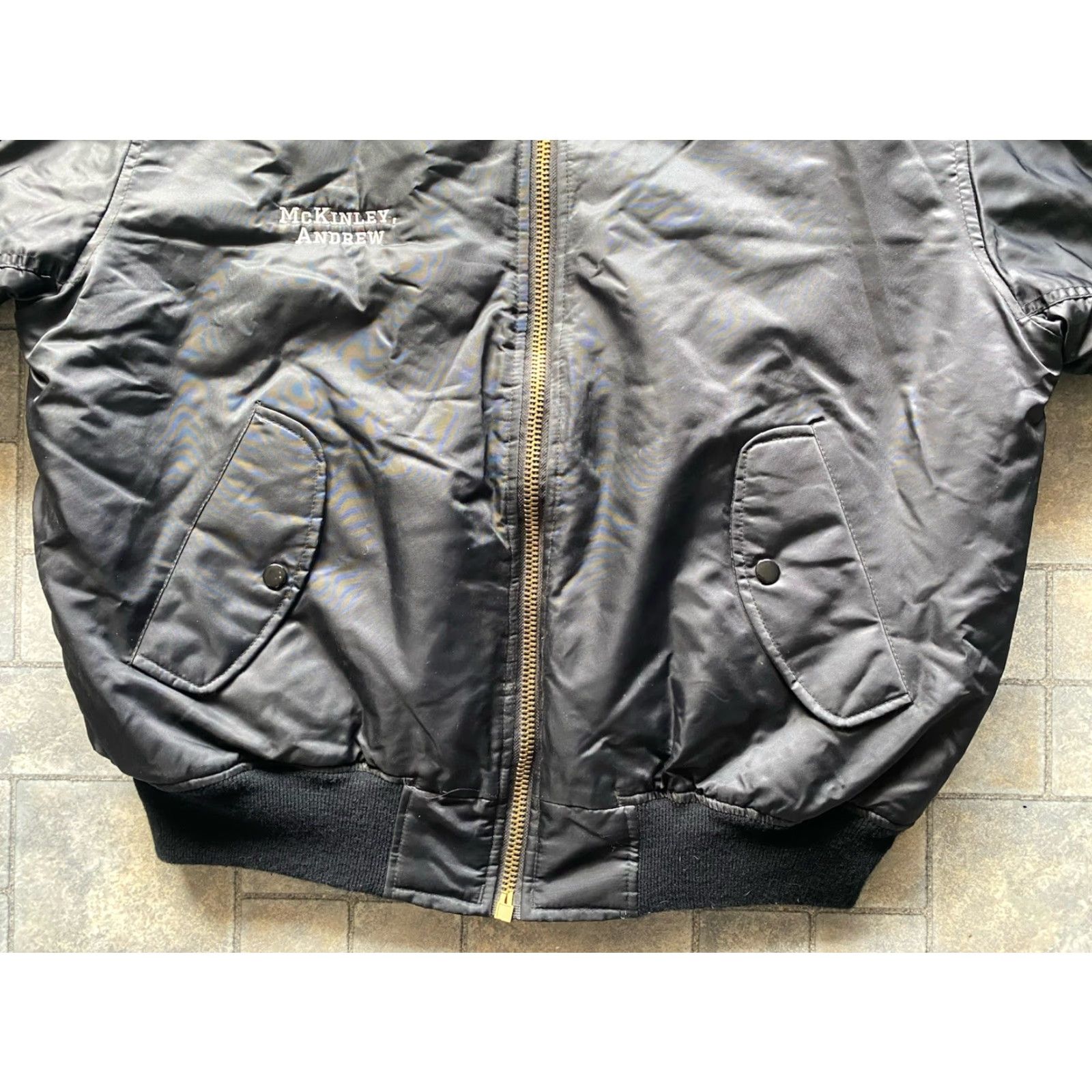 Rothco Rothco MA-1 Flight Flyers Jacket Black L Men’s Army Skull Flag United States Army National Nylon Jacket Size US L / EU 52-54 / 3 - 5 Thumbnail