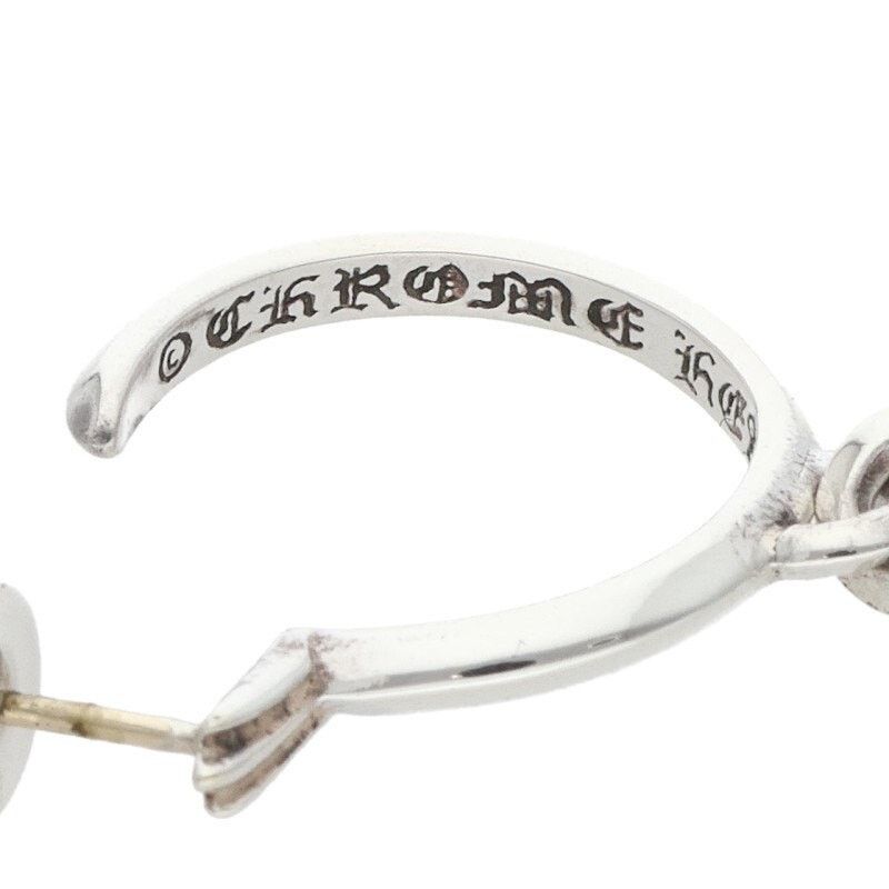 Chrome Hearts Chrome Hearts Tiny CH Cross Hoop Silver Earring Size ONE SIZE - 3 Thumbnail