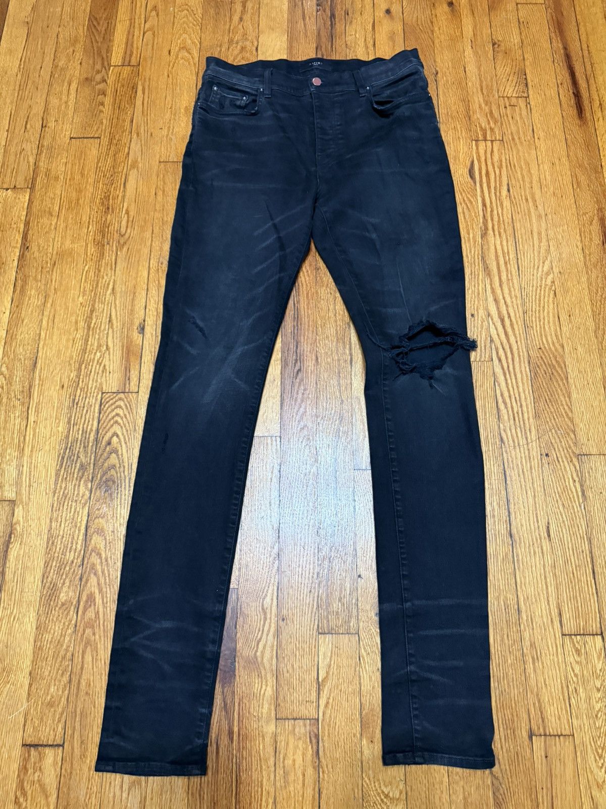 Amiri Amiri Mx1 Japanese Denim Black Size 33 Size US 33 - 1 Thumbnail