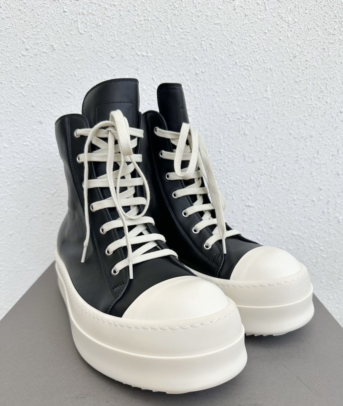 Rick Owens Rick Owens Mainline Leather High-Top Platform Sneakers Size US 10 / EU 43 - 2 Thumbnail