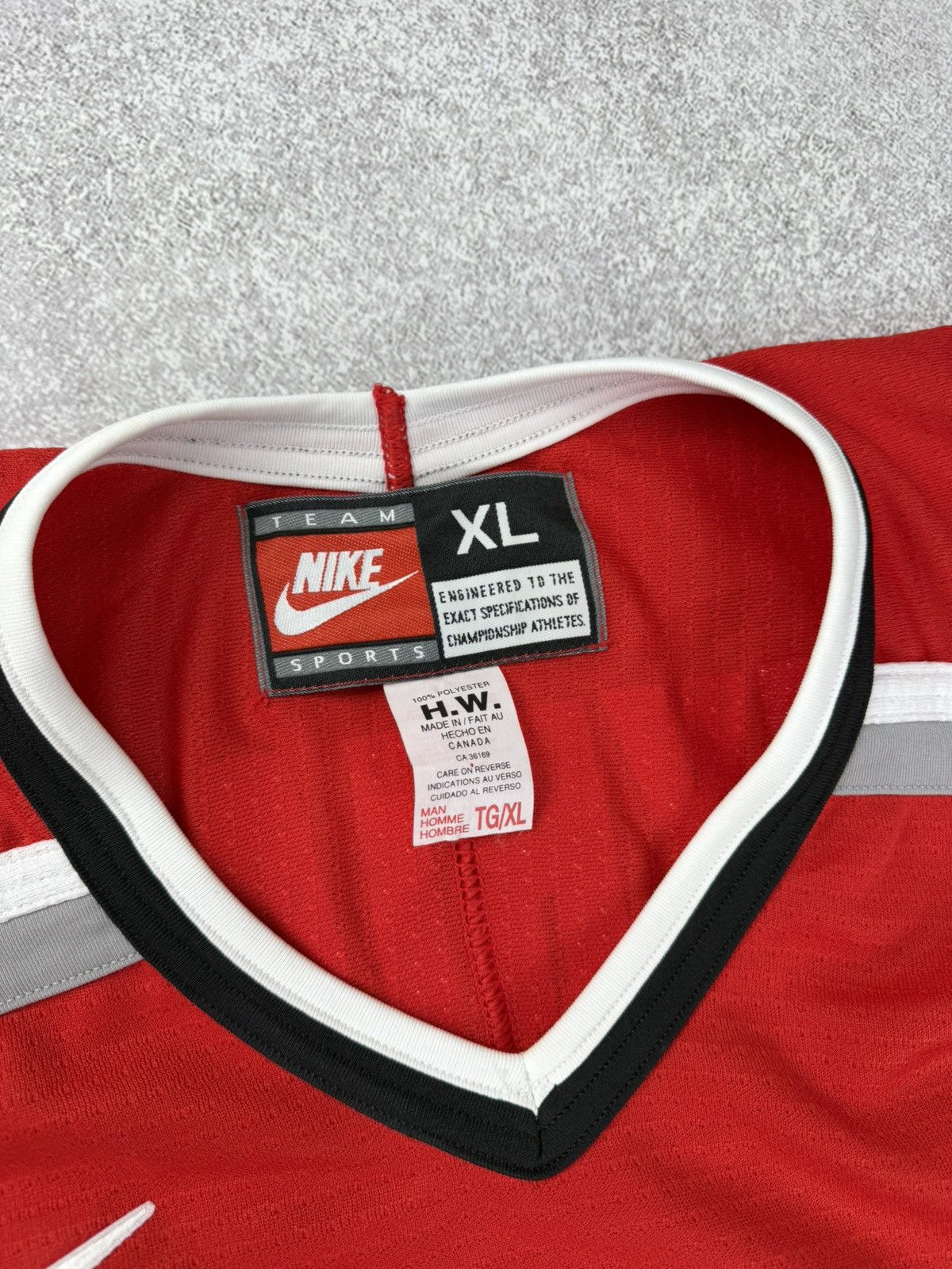 Nike Vintage Nike Team Canada Hockey Jersey Red Custom MYRIAM #16 Size US XL / EU 56 / 4 - 5 Thumbnail