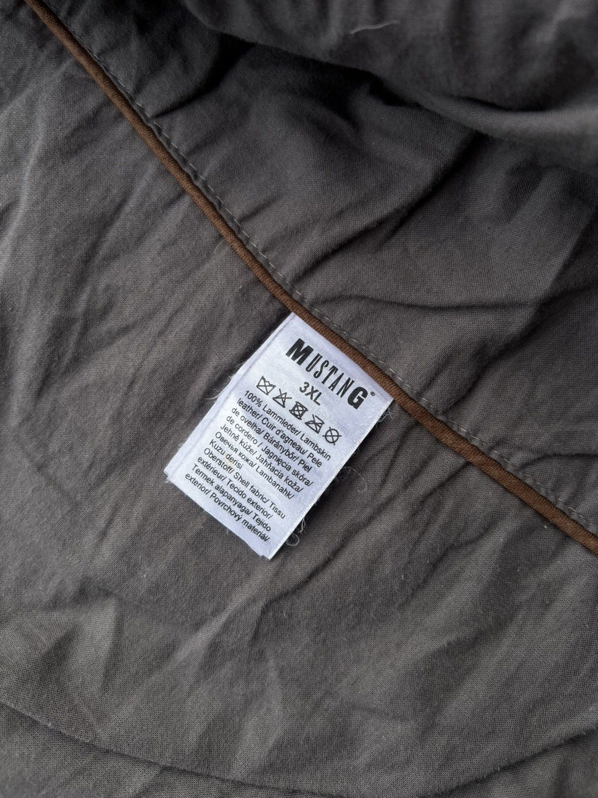 Mustang Vintage Mustang brown Leather jacket 90s / oryginal / old / Size US XXL / EU 58 / 5 - 10 Thumbnail