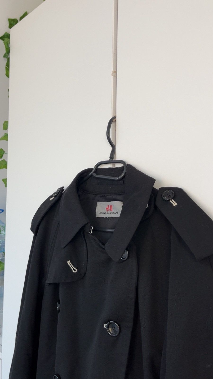 Comme des Garcons × H&M 2008 H&M x Comme des Garçons Wool Trench Coat Rei Kawakubo Size S / US 4 / IT 40 - 5 Thumbnail