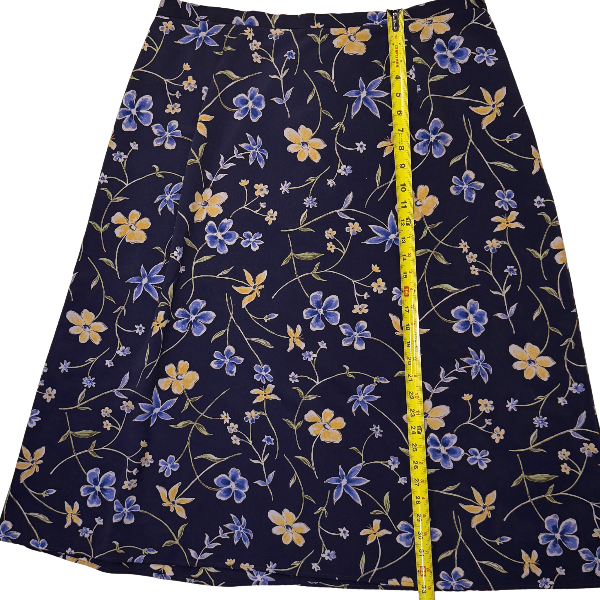 Vintage Vintage Floral A-Line Midi Skirt | 2XL | Requirements Size 38" / US 16 / IT 52 - 5 Thumbnail