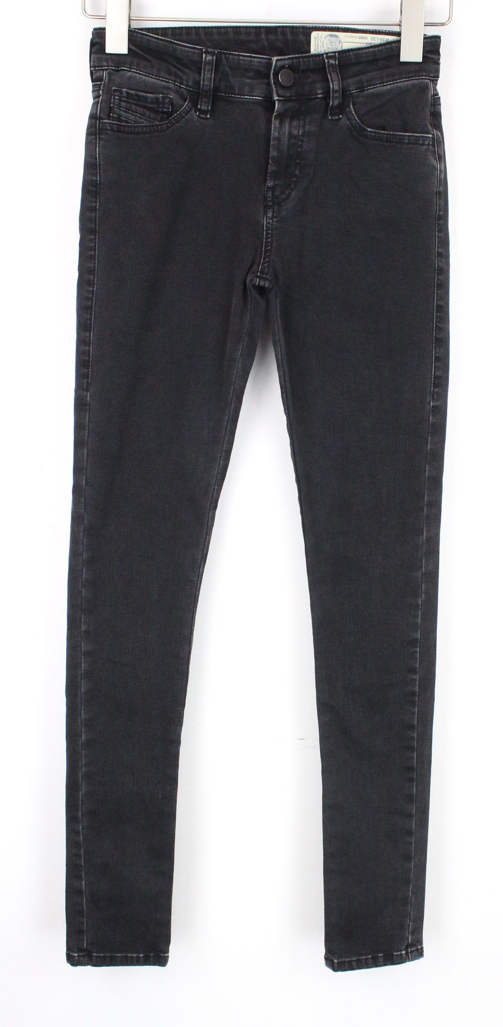 Diesel SLANDY 0680I W24/L32 Dark Grey Jeans 70295 Size 24" / US 00 / IT 34 - 1 Thumbnail