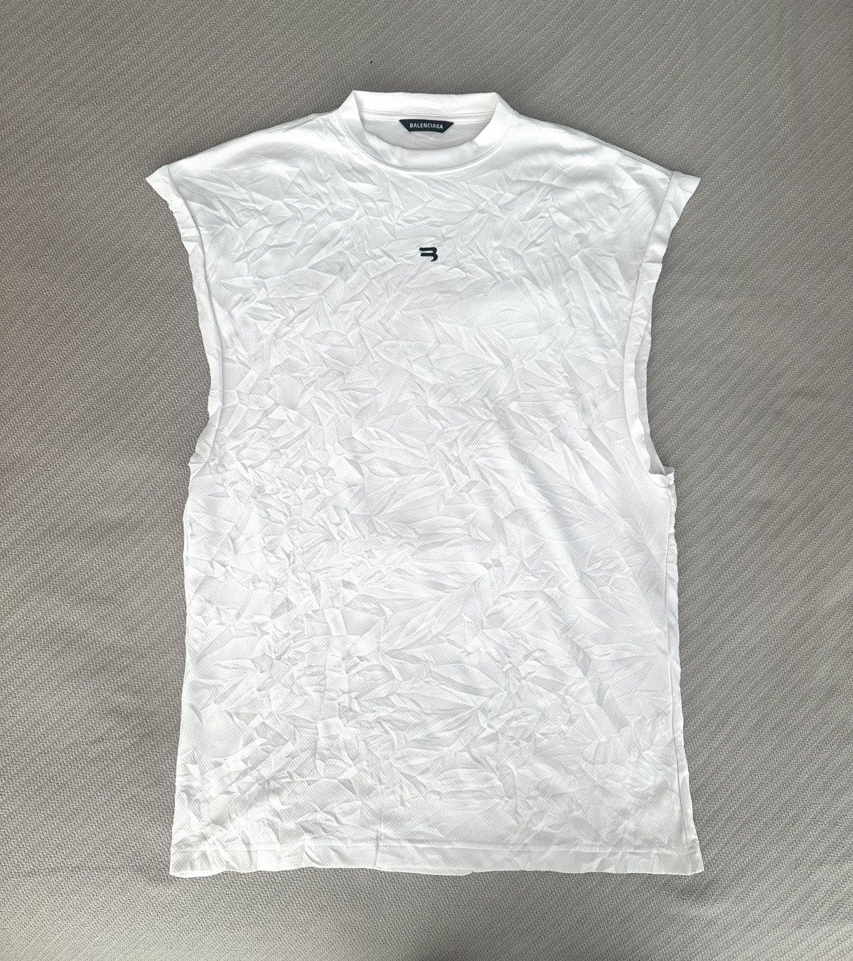 Balenciaga SS20 Sporty B Boxing Permanent Wrinkle Tee Size US M / EU 48-50 / 2 - 1 Thumbnail