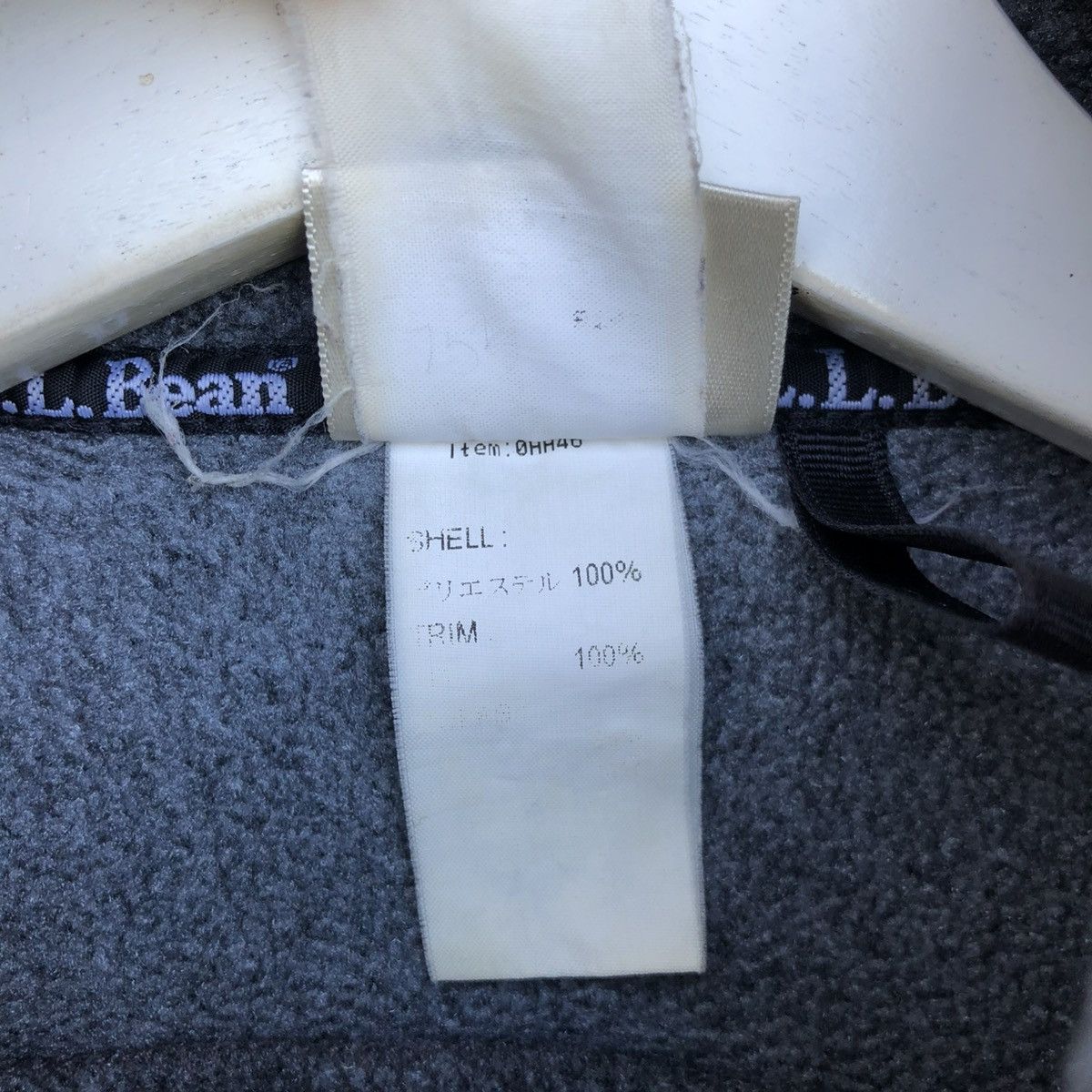 L.L. Bean L.L. Bean Dark Grey Fleece Quarter Zip Pullover Sweatshirt Size L / US 10 / IT 46 - 9 Thumbnail