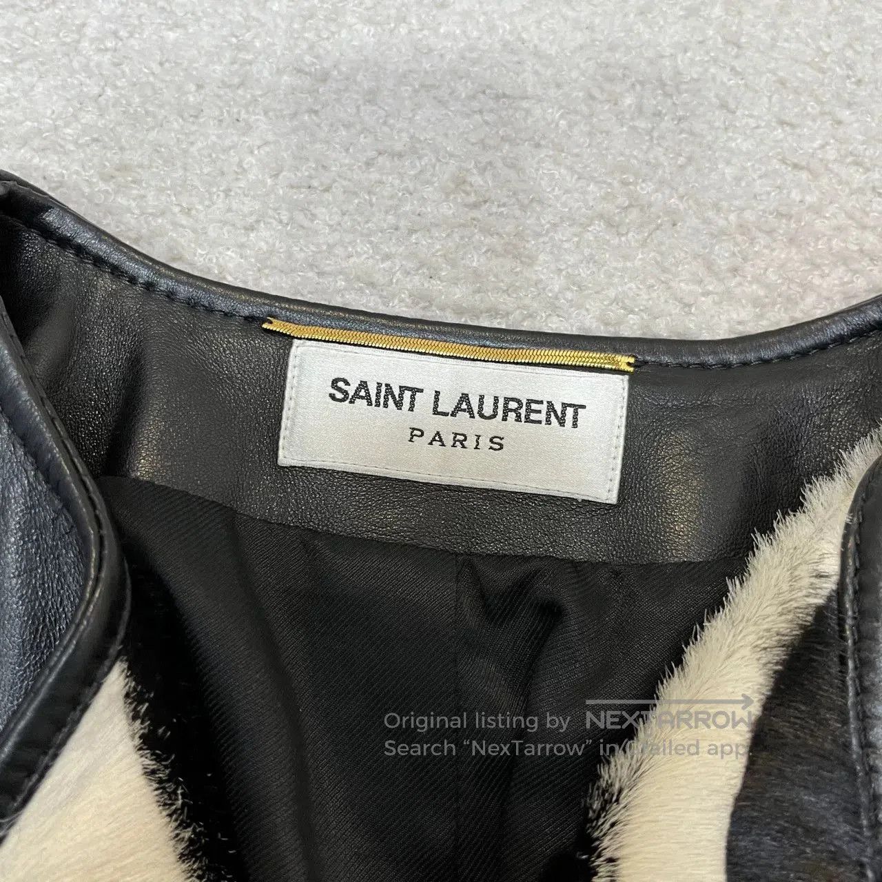 Saint Laurent Paris Saint Laurent Black Leather Jacket. Size XS / US 0-2 / IT 36-38 - 3 Thumbnail