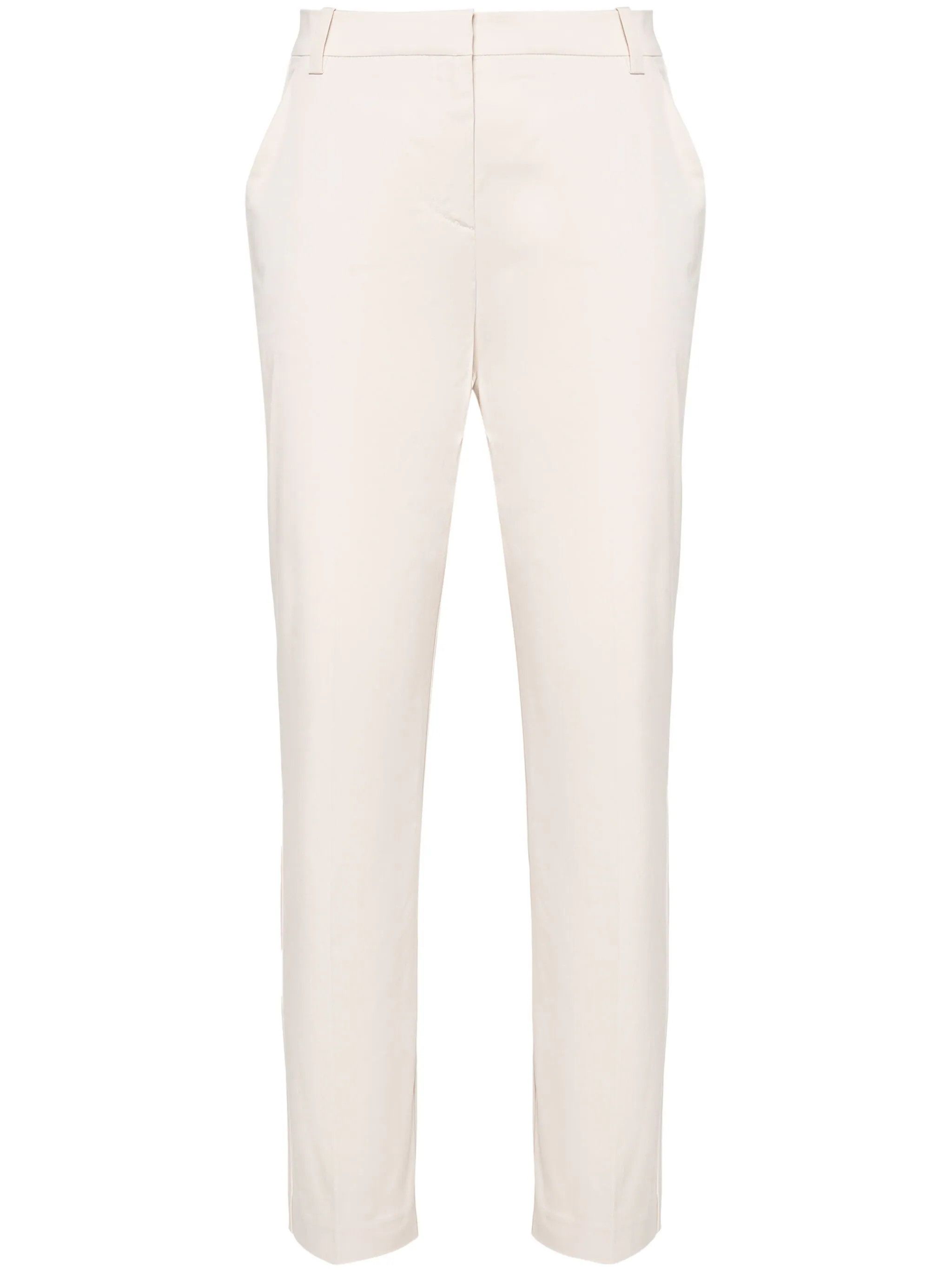 Pinko o1s22i1n0824 Bello Cigarette Pants in White Size 28" / US 6 / IT 42 - 1 Thumbnail