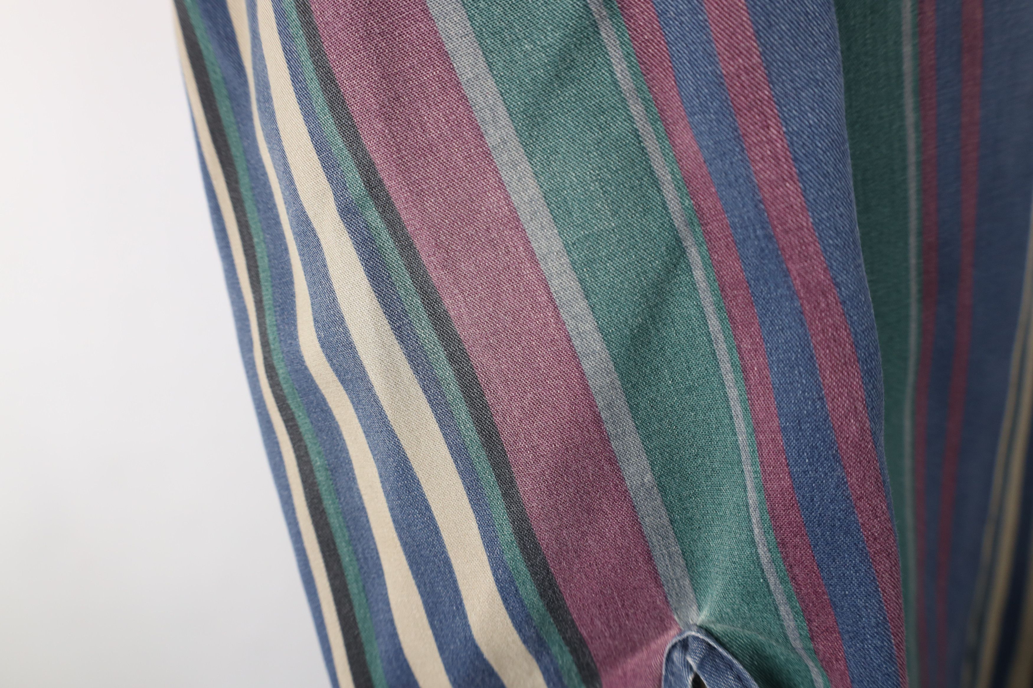Dickies Vintage 90s Dickies Striped Collared Button Shirt USA Size US L / EU 52-54 / 3 - 5 Thumbnail