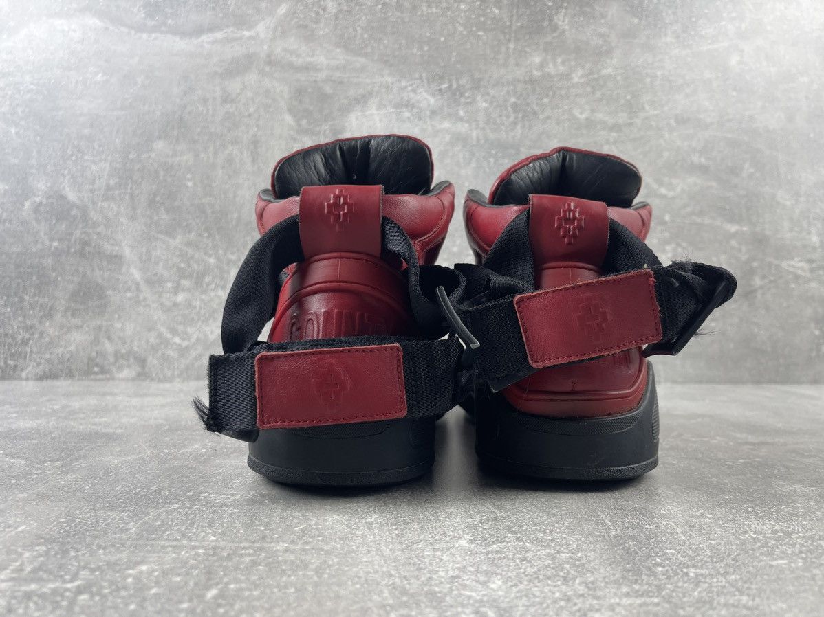 Marcelo Burlon Marcelo Burlon Red Leather Devil Opium Hight Sneakers Shoes Size US 8 / EU 41 - 7 Thumbnail
