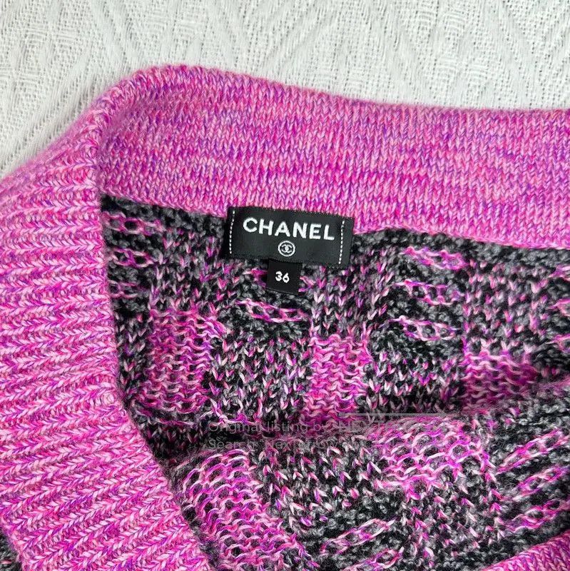 Chanel Chanel Colorblock Wool Midi Skirt . Size 23" - 4 Thumbnail