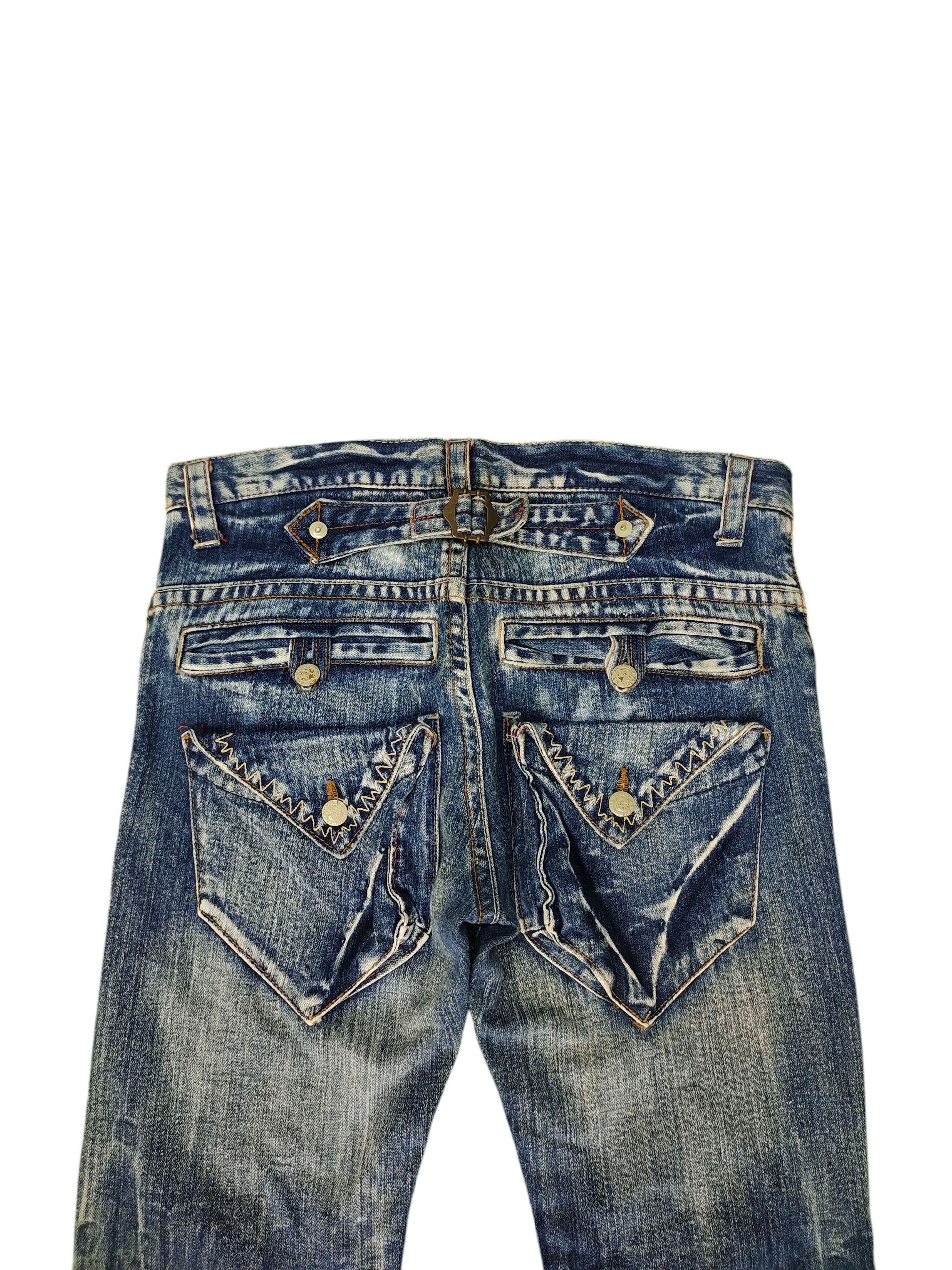 Comme des Garcons × Undercover Vintage Japanese Denim Clawmark Buckle Back Denim Jeans Size US 32 / EU 48 - 10 Thumbnail