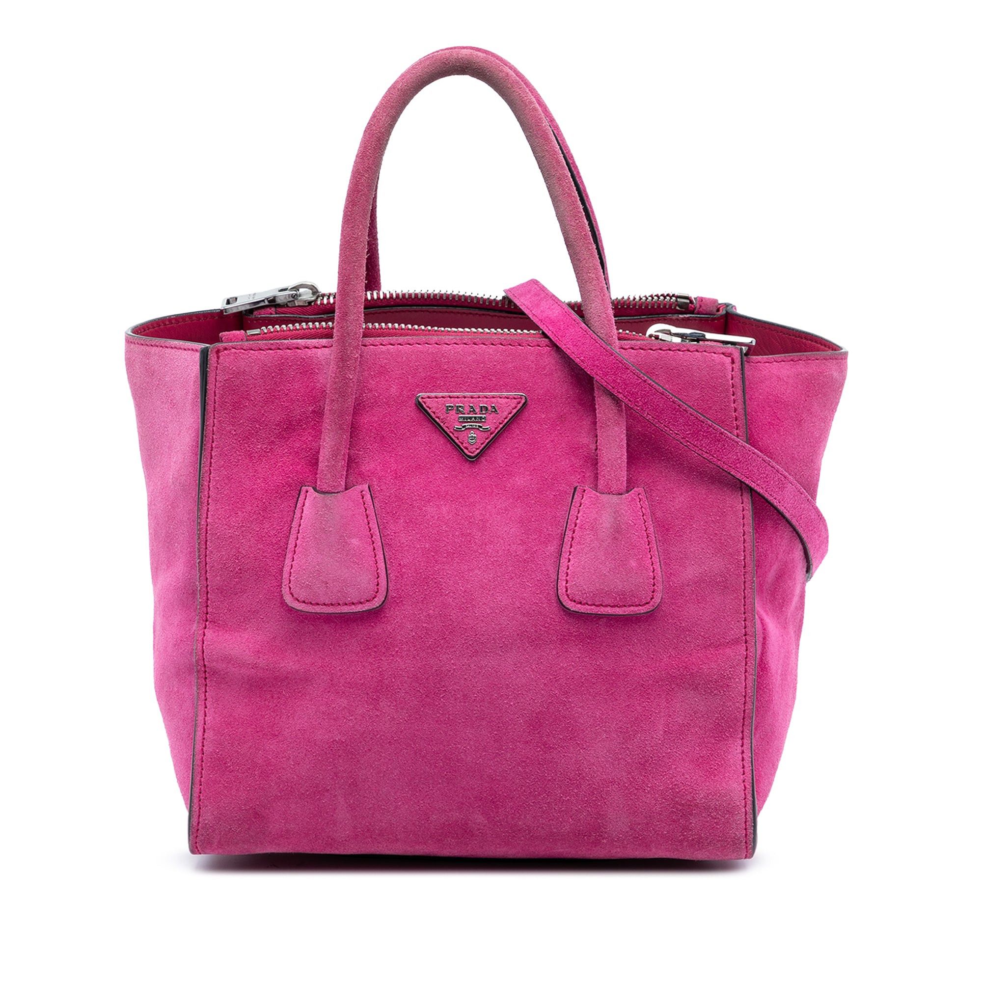 Prada Small Scamosciato Twin Pocket Satchel Size ONE SIZE - 1 Thumbnail