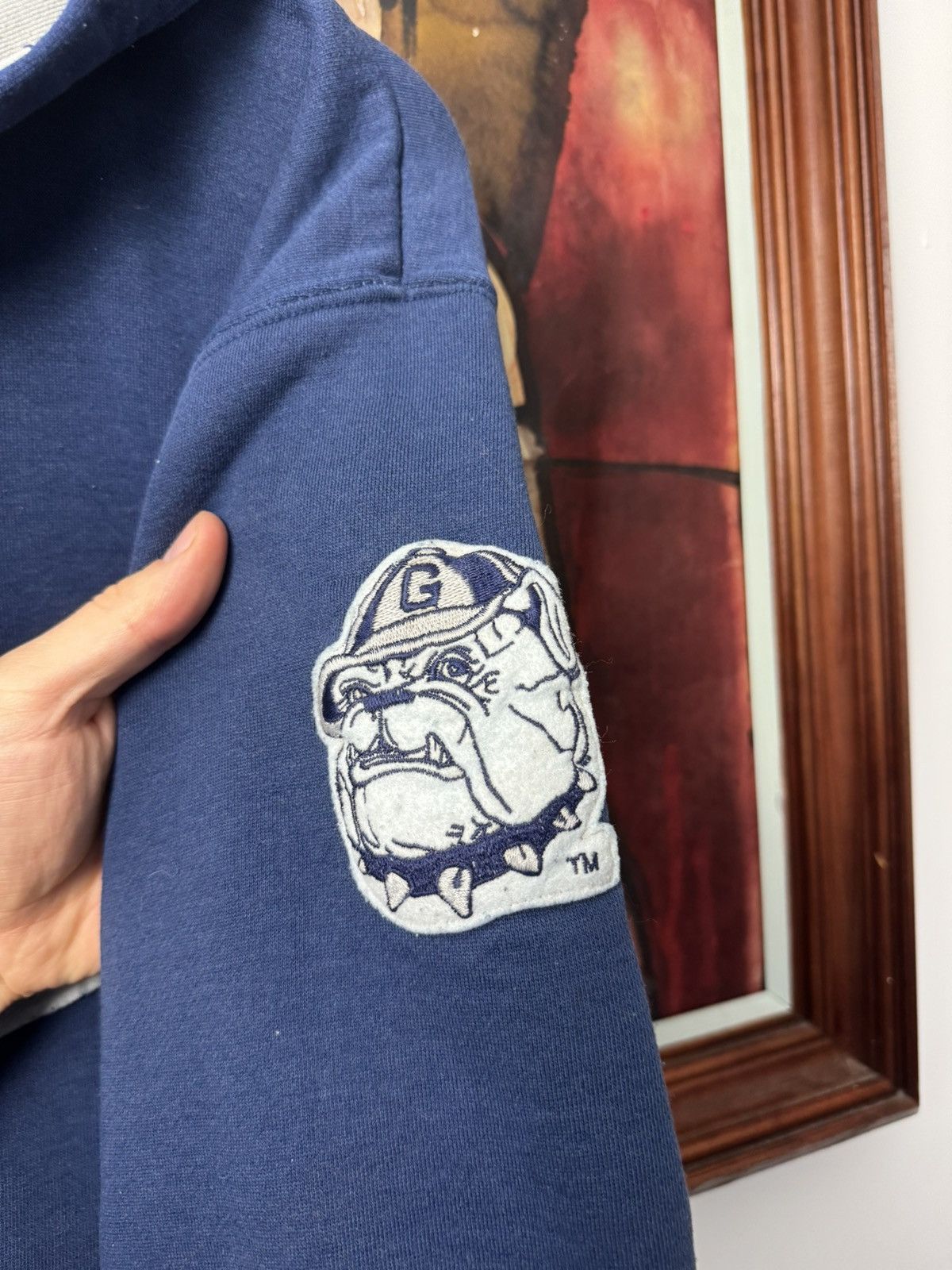 Starter Georgetown Hoyas Bulldog Vintage 90s NFL Starter Hoodie Size US XL / EU 56 / 4 - 2 Thumbnail