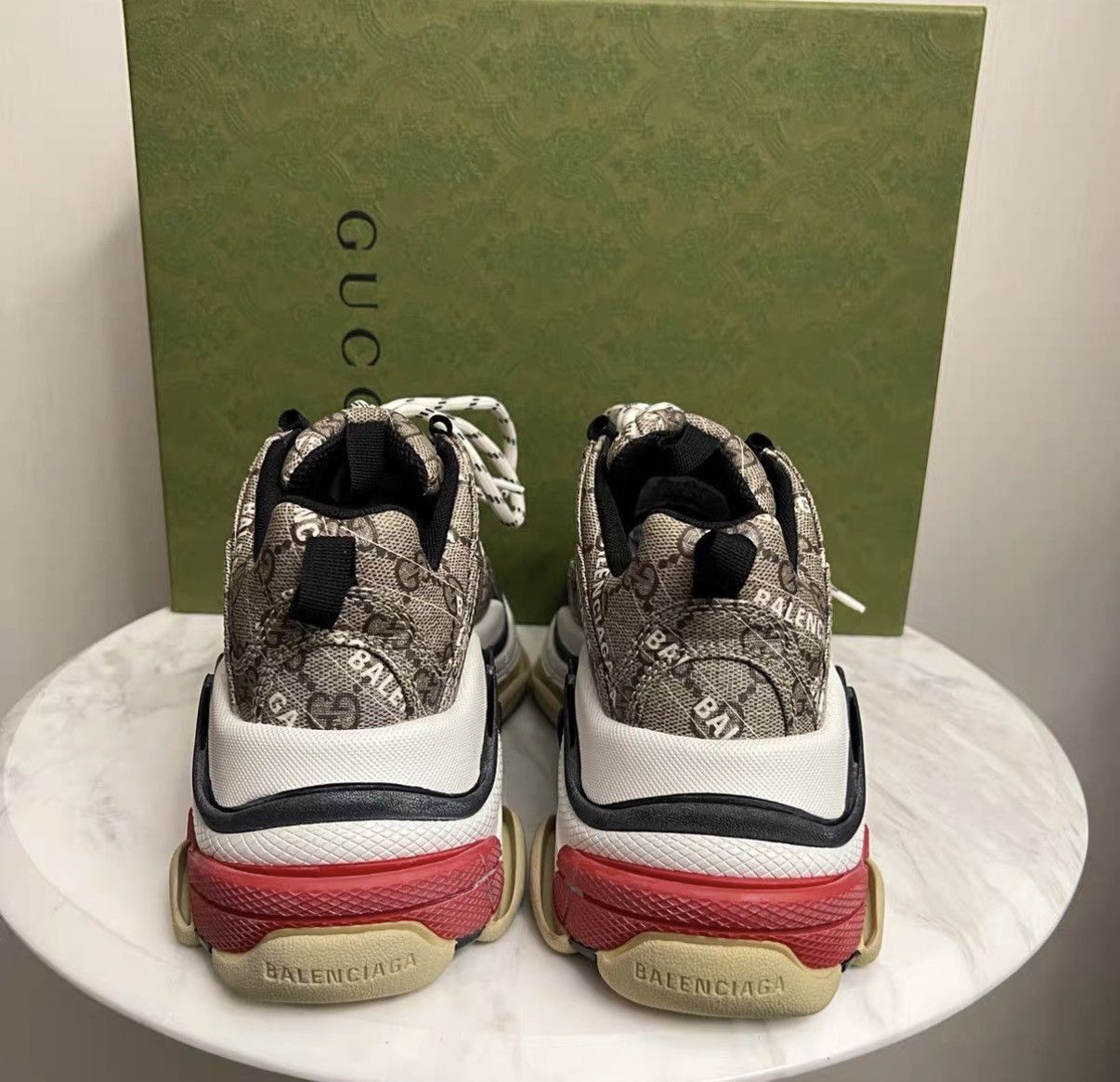 Balenciaga Balenciaga x Gucci Triple S Sneakers J42 Size US 6 / IT 36 - 3 Thumbnail