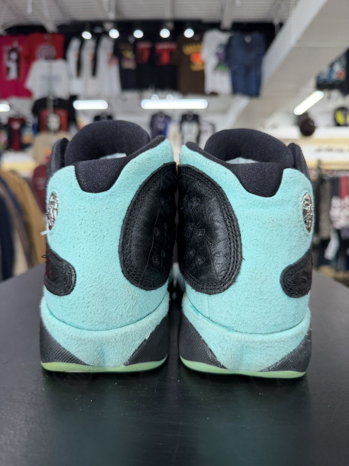 Jordan Brand Air Jordan 13 Black Island Green Size 5.5Y (2019) Size US 5.5 / EU 38 - 5 Thumbnail