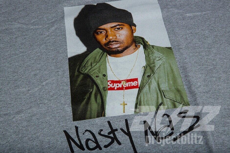 Supreme FW17 SUPREME NAS TEE HEATHER GREY M MEDIUM 2017 Size US M / EU 48-50 / 2 - 3 Thumbnail