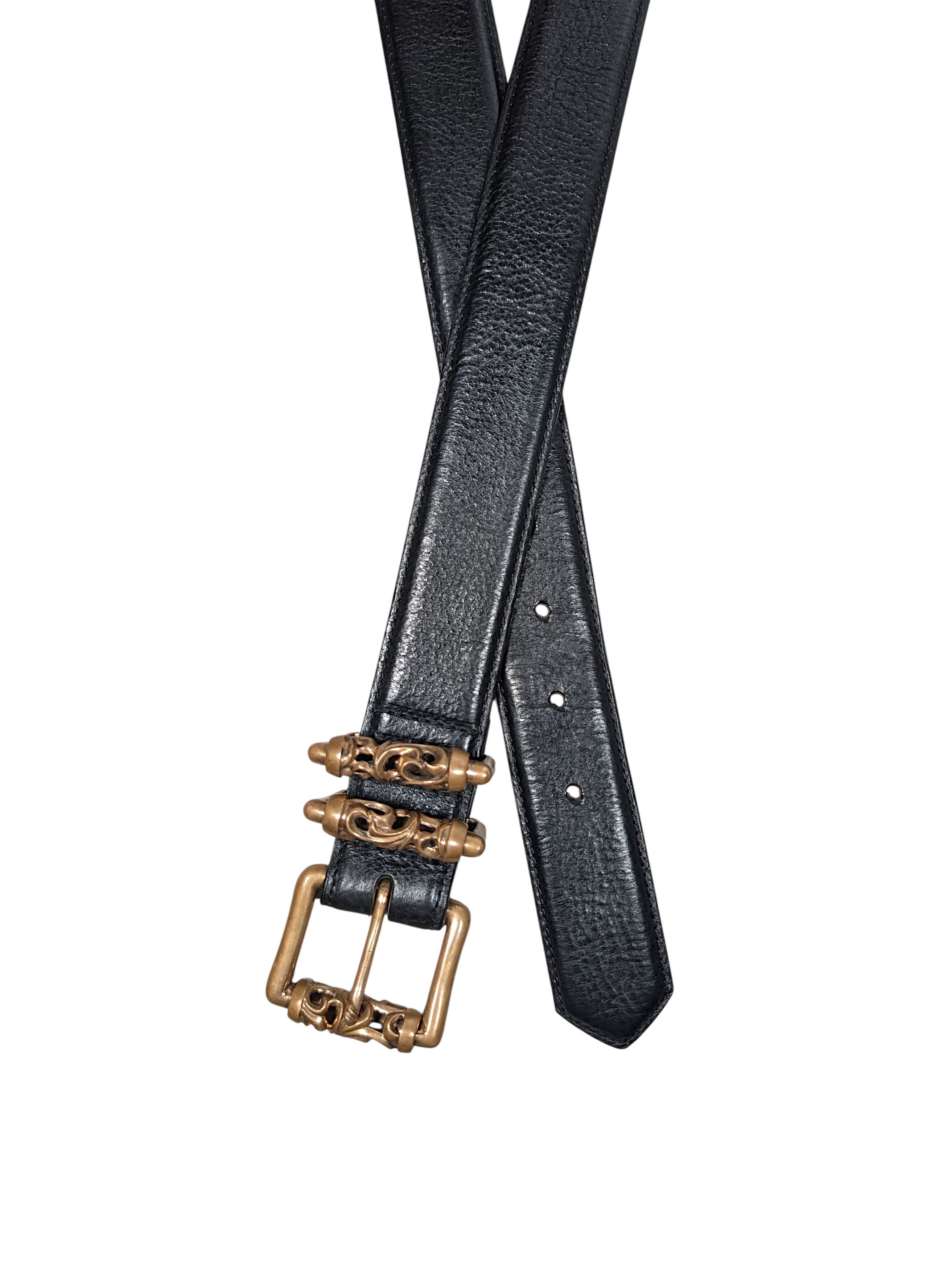 Chrome Hearts CH Roller Belt Bronze Chrome Hearts Bronze Belt Size 36 - 2 Thumbnail