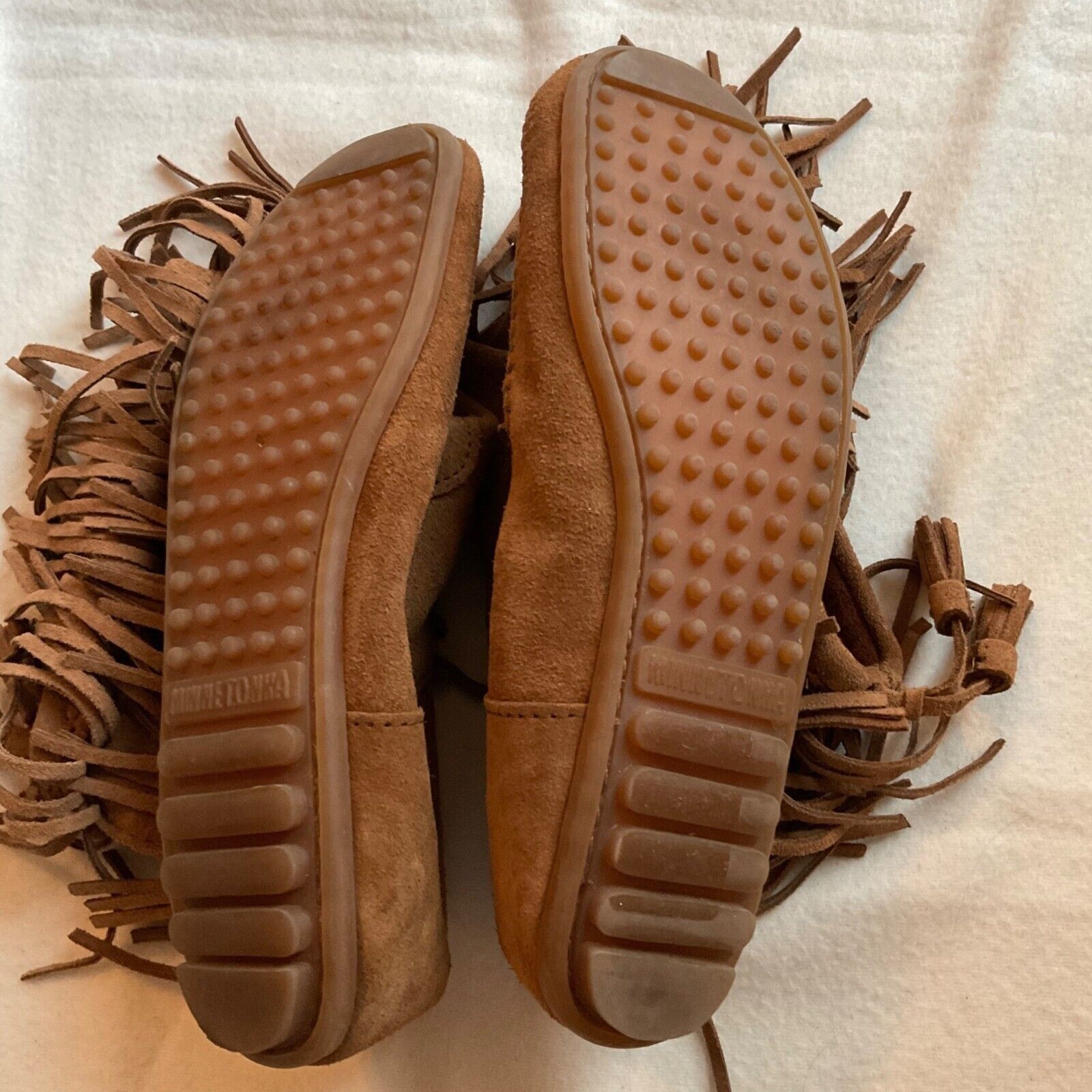 Minnetonka Minnetonka brown suede leather Double Fringe boots SZ10 Size US 10 / IT 40 - 7 Thumbnail