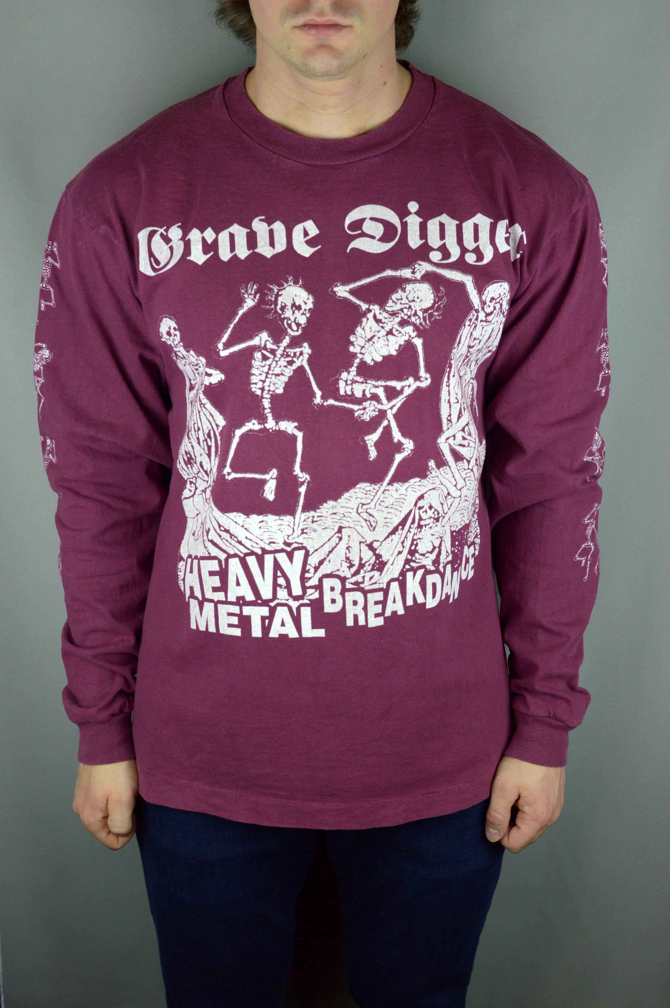 Band Tees Vintage Grave Digger Heavy Metal Breakdance 1994 t shirt Size US L / EU 52-54 / 3 - 1 Thumbnail