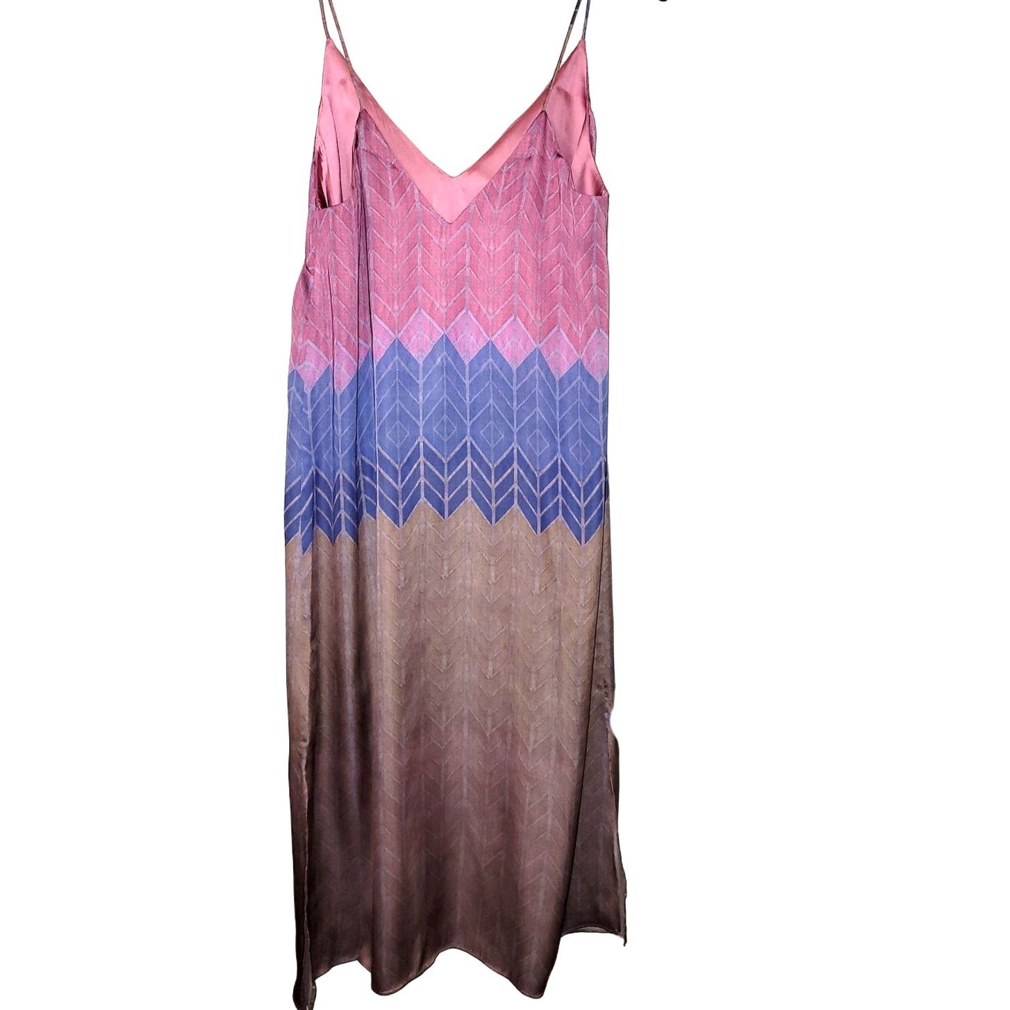 Anthropologie New Anthropologie Morgan Carper Chevron Stripe Slip Dress Size M / US 6-8 / IT 42-44 - 4 Thumbnail