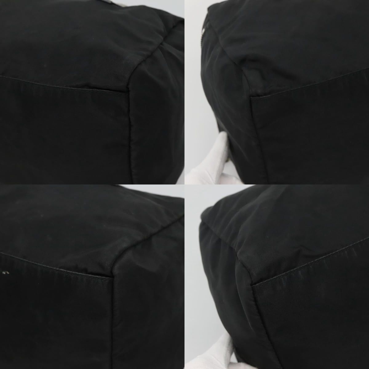Prada PRADA Hand Bag Nylon Black Silver Size ONE SIZE - 10 Thumbnail