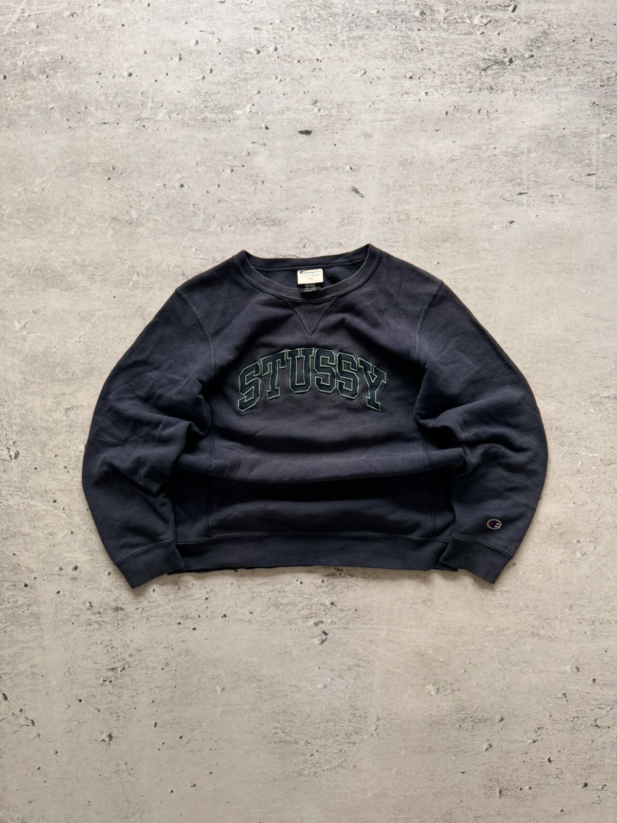 Stussy X Champion Sweatshirt | Grailed
