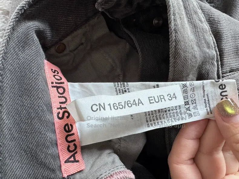 Acne Studios Acne Studios Saxon Grey Denim Jeans Size US 34 / EU 50 - 3 Thumbnail