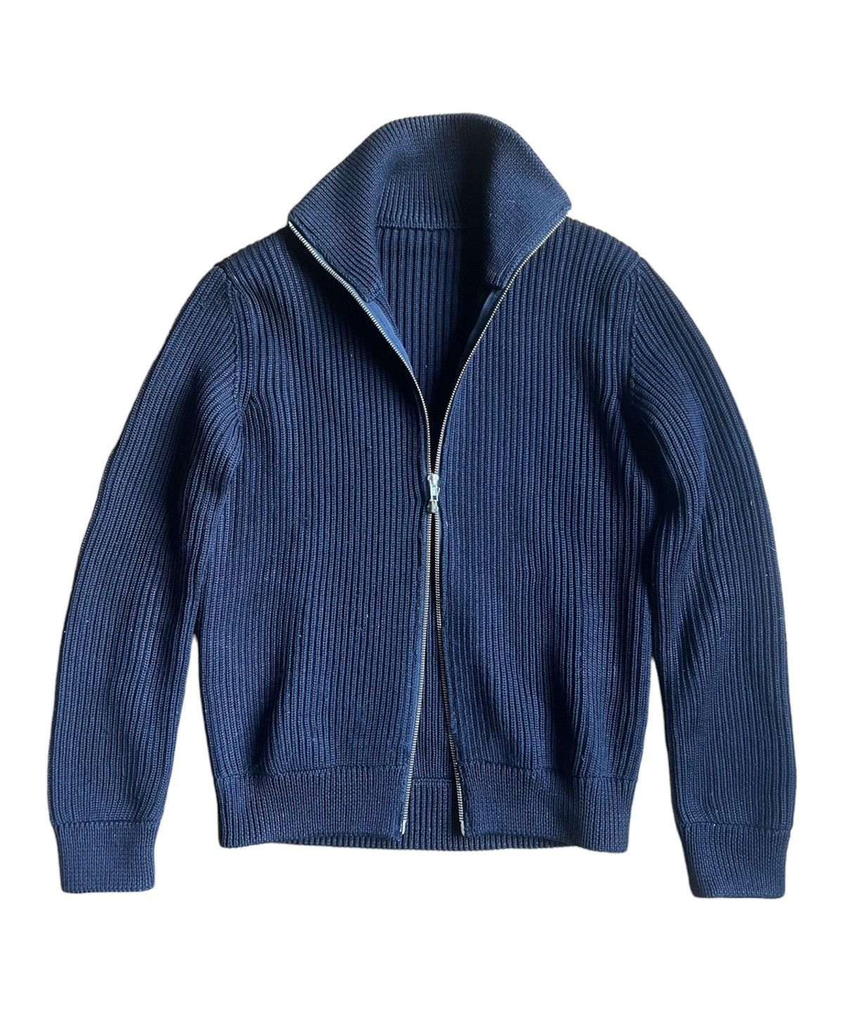 Maison Margiela 1990’s Dual Zip Heavy Knit Wool Polo Sweatshirt Size US S / EU 44-46 / 1 - 1 Thumbnail