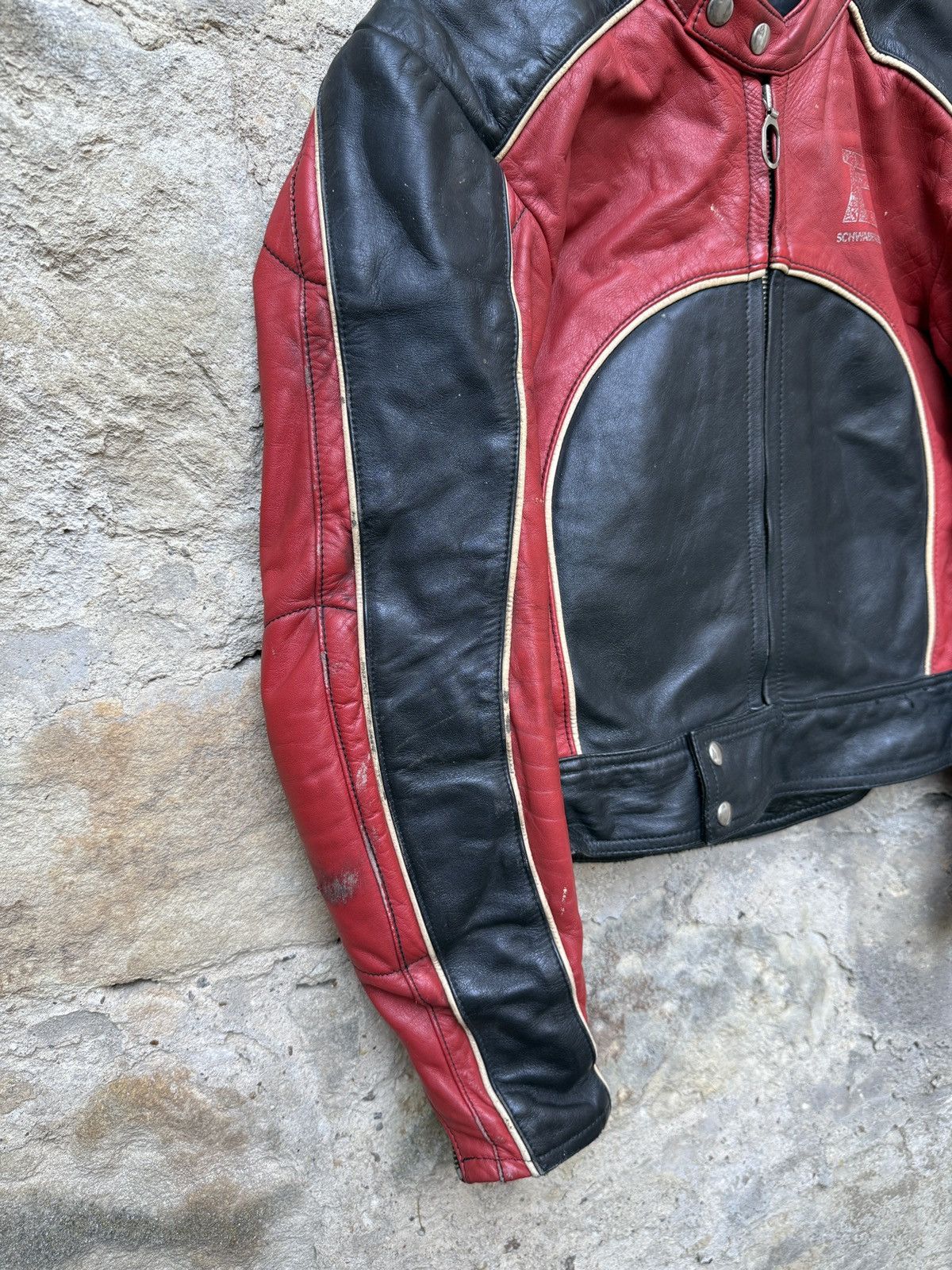 Vintage Vintage 90s Motorcycle Leather Biker Cafe Racer Jacket Size US M / EU 48-50 / 2 - 2 Thumbnail