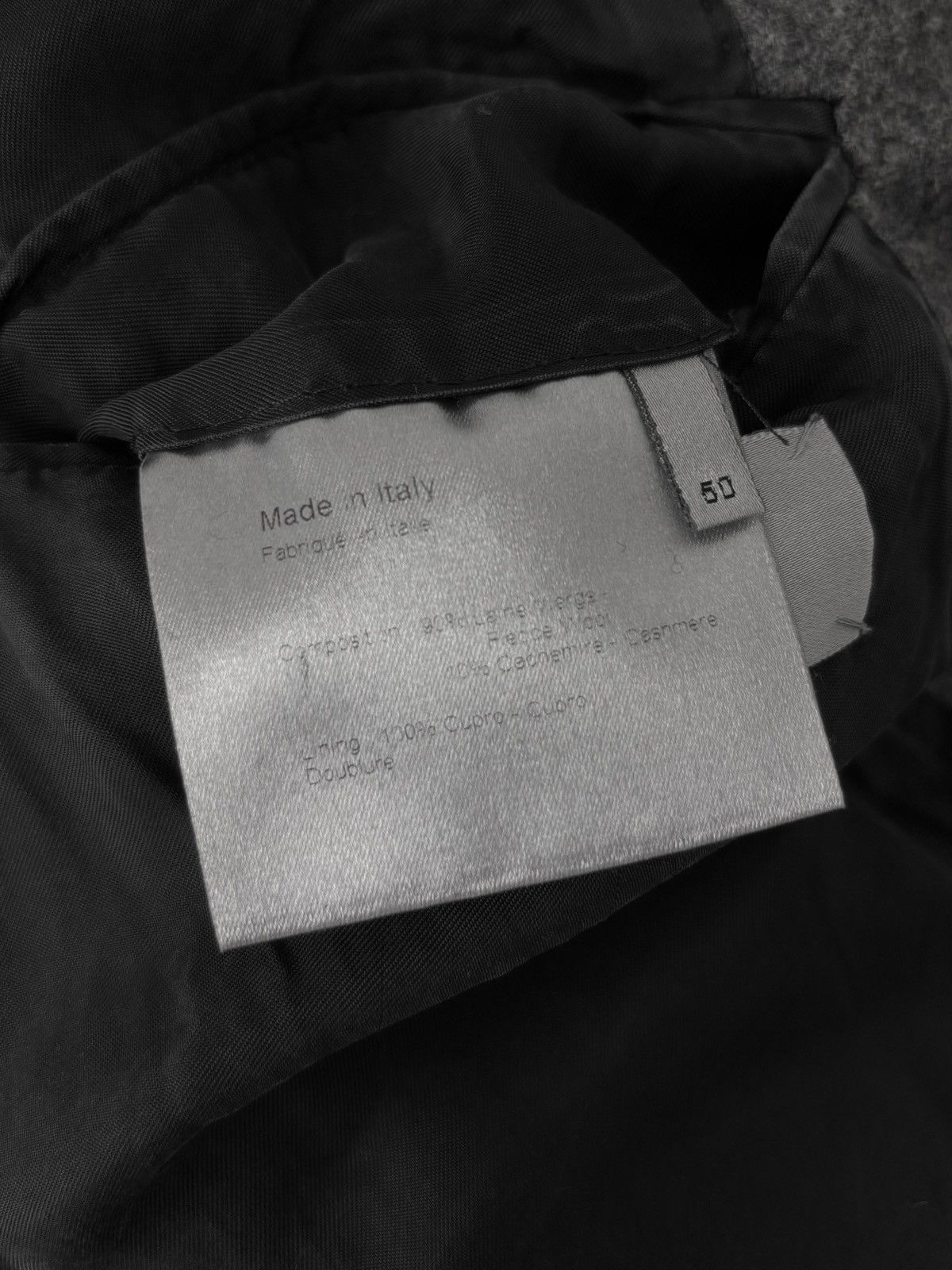 Dior × Hedi Slimane A/W 2002 Runway Wool Blazer (AW02/FW02, Suit Jacket, Homme) Size 50R - 9 Thumbnail