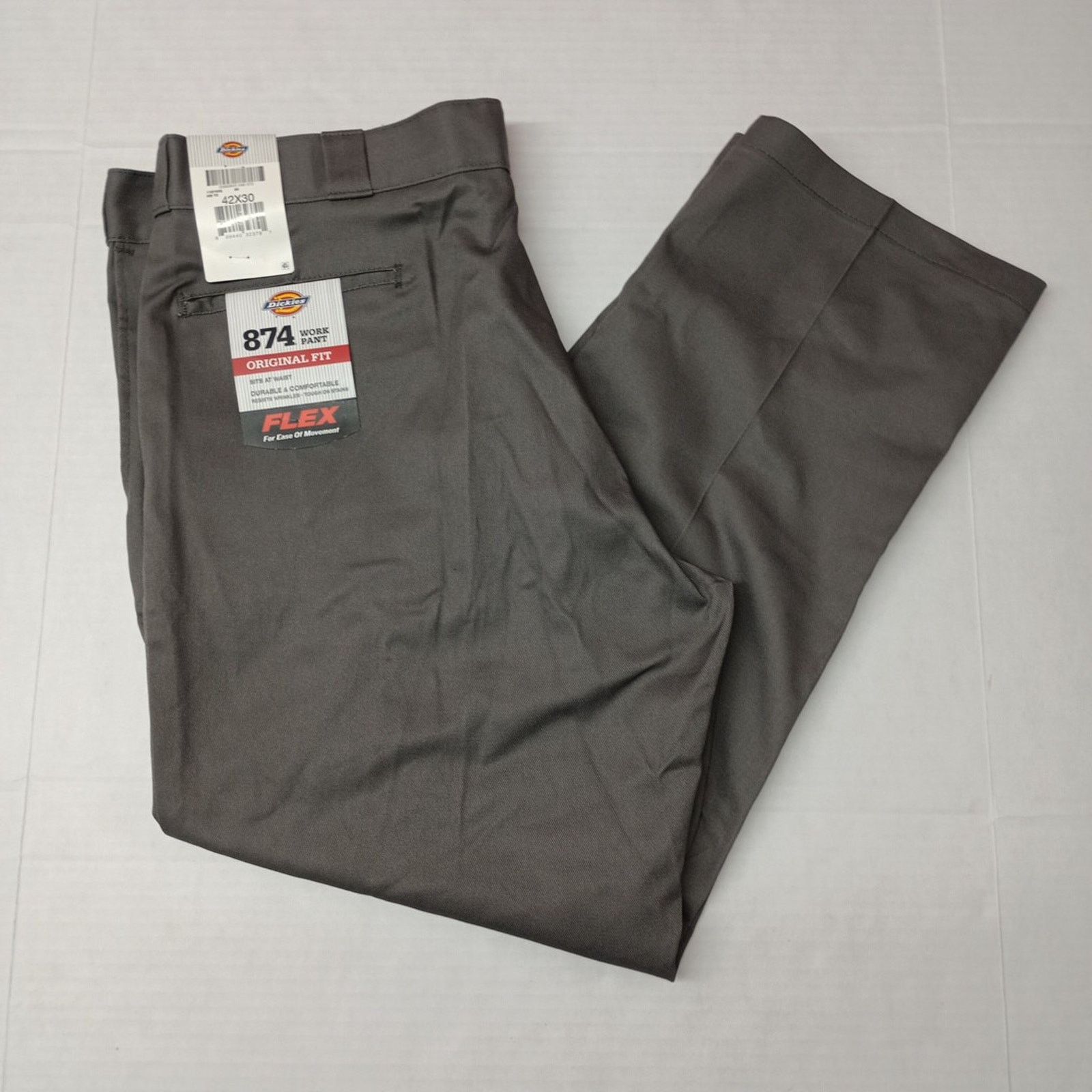 Dickies Dickies 874 Work Pants Men's 42x30 Flex Gray Original Fit Size US 42 / EU 58 - 3 Thumbnail