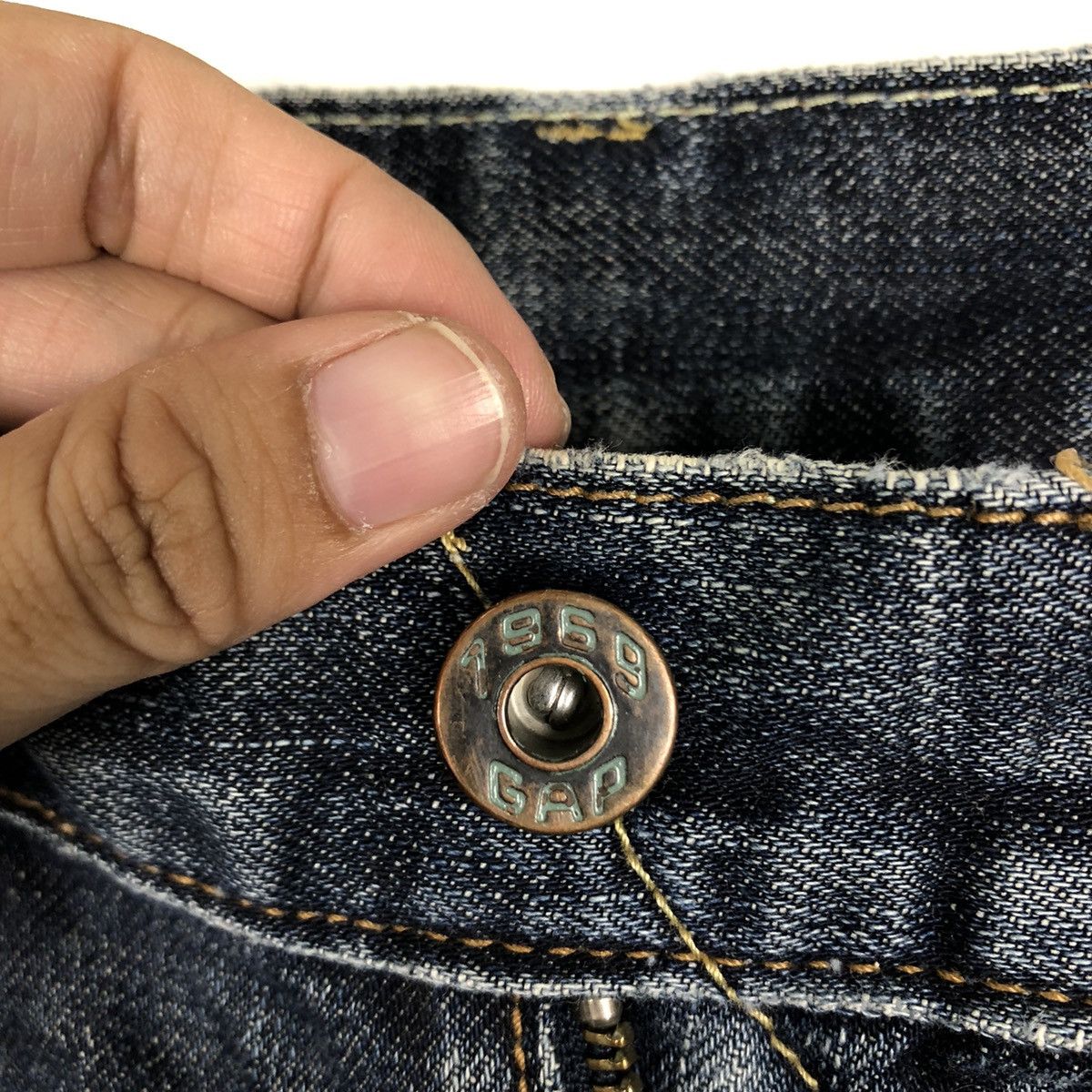 Japanese Brand Rare Punk Design Distressed DenimJeans Gap 1969 IsseyMiyake Size US 32 / EU 48 - 12 Thumbnail
