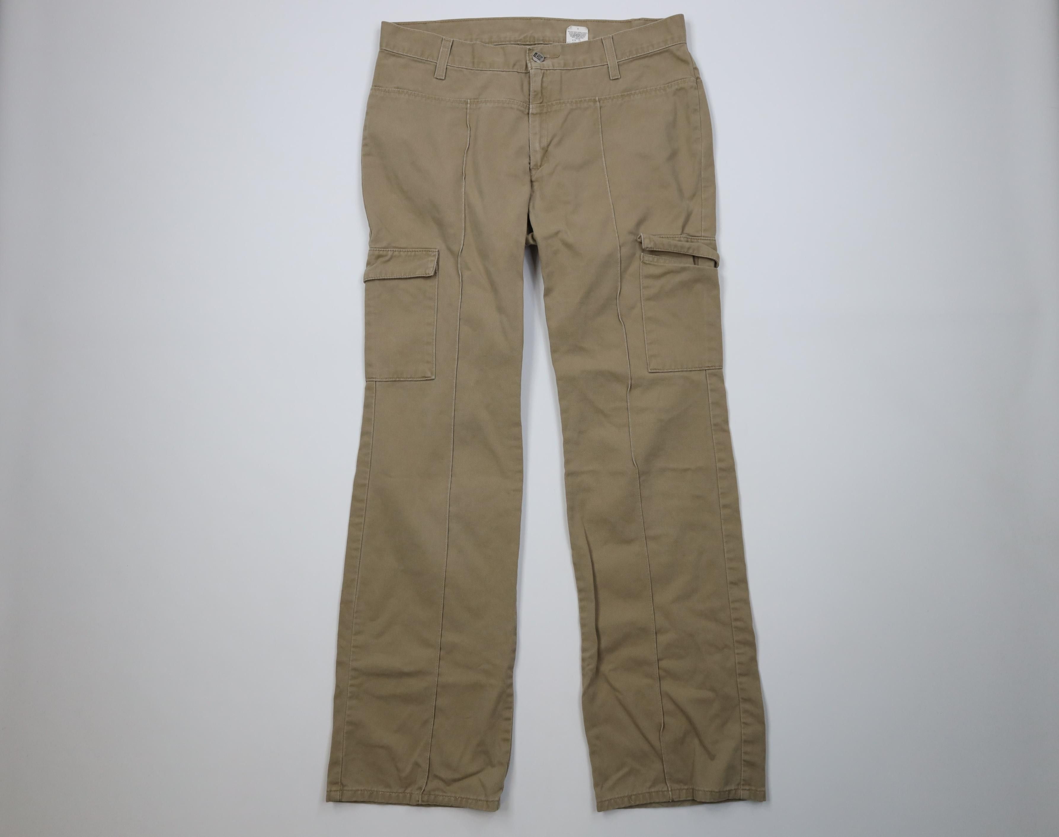 Levi's Vintage 90s Levi's L2 Babydoll Flared Wide Leg Cargo Pants Size 34" / US 12 / IT 48 - 1 Thumbnail