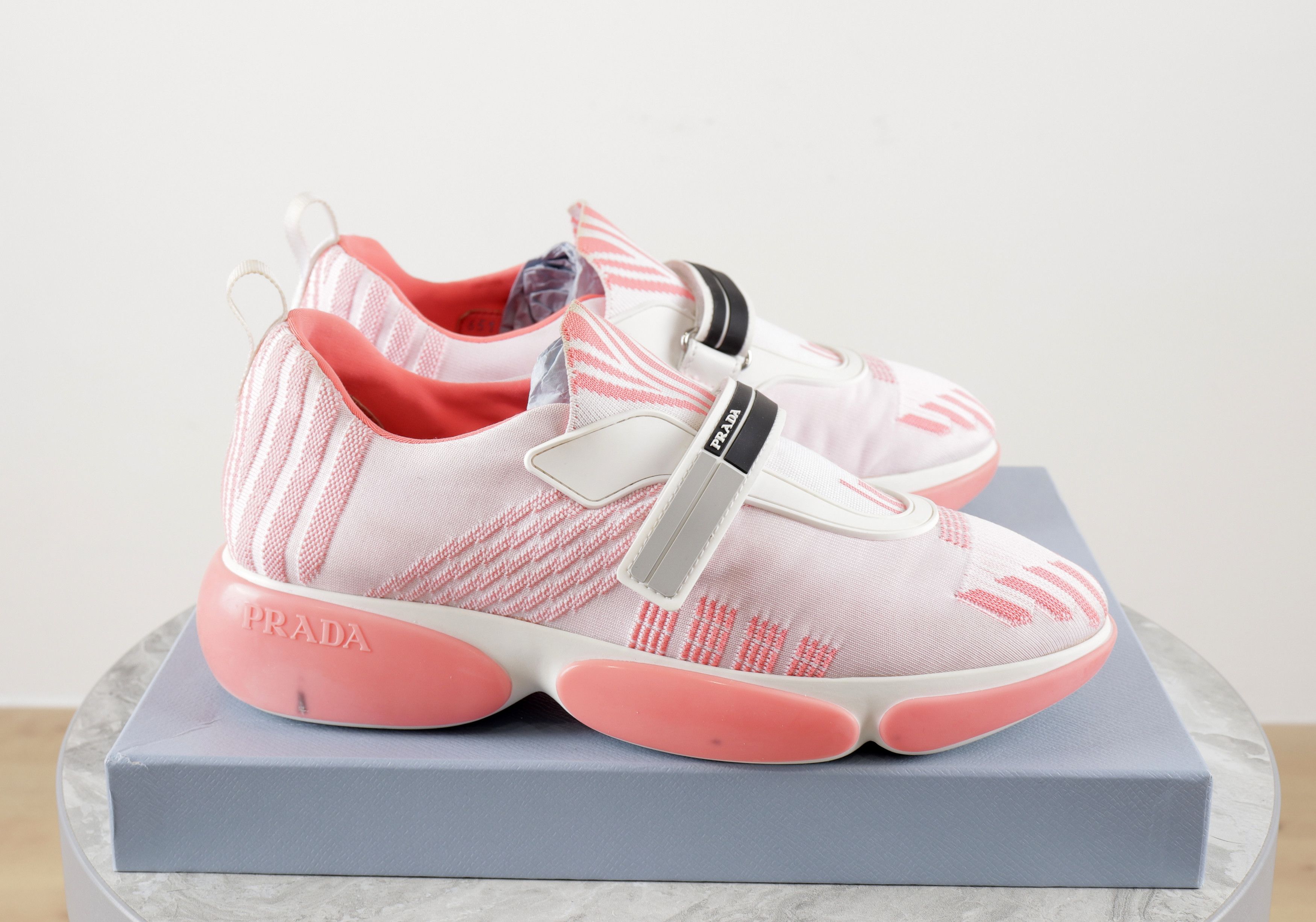 Prada Women's PRADA Cloudbust Pink Fabric Sneakers Size 38 Size US 8 / IT 38 - 7 Thumbnail