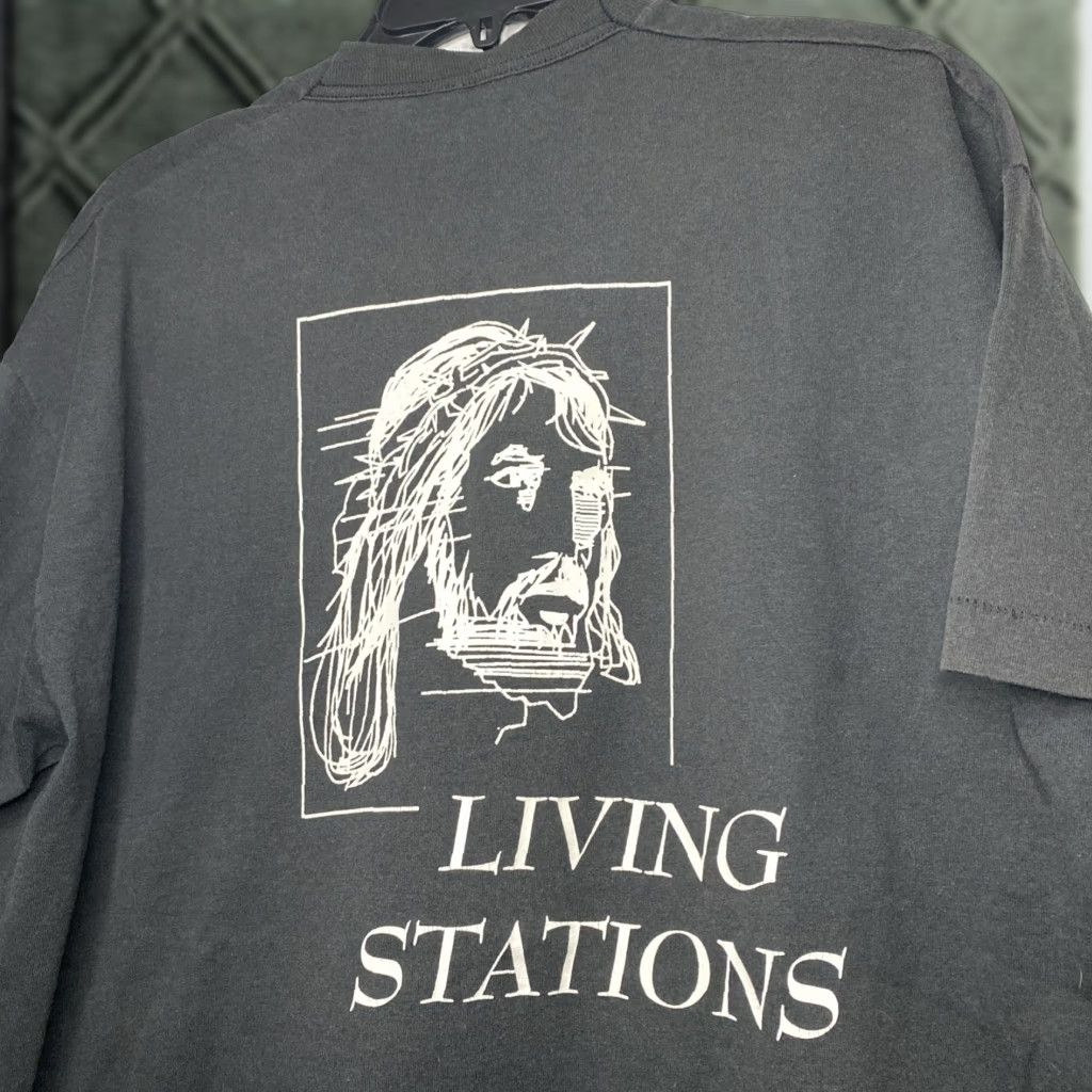 Vintage VINTAGE Best T-Shirt Jesus 90s Black XL USA Made Single Stitch Mens Shirt Size US XL / EU 56 / 4 - 1 Thumbnail