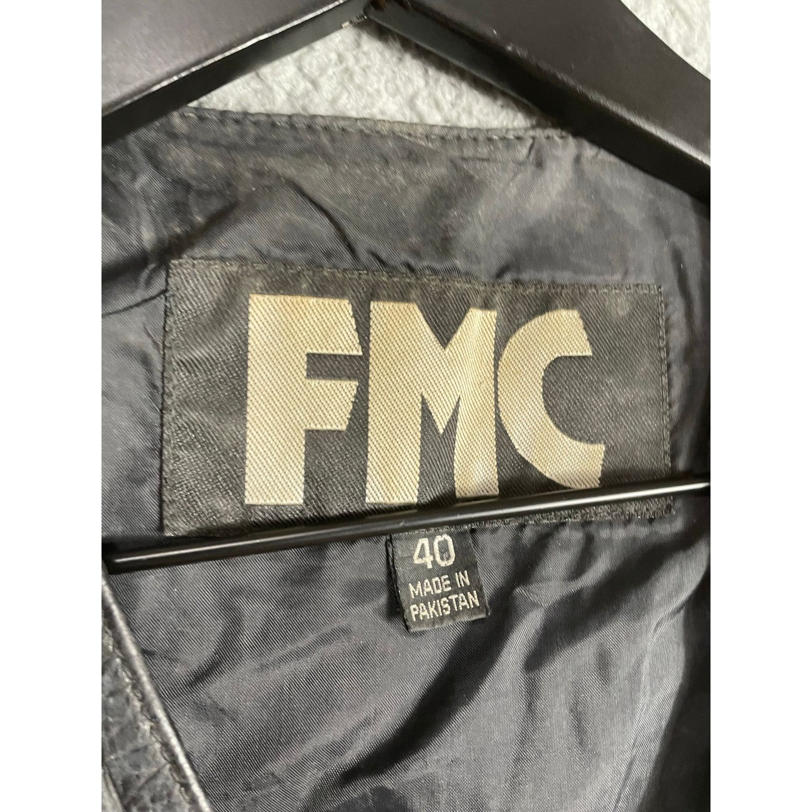 Fmc Vintage FMC Leather Biker Vest Size 40 Patched Sturgis Size US M / EU 48-50 / 2 - 2 Thumbnail