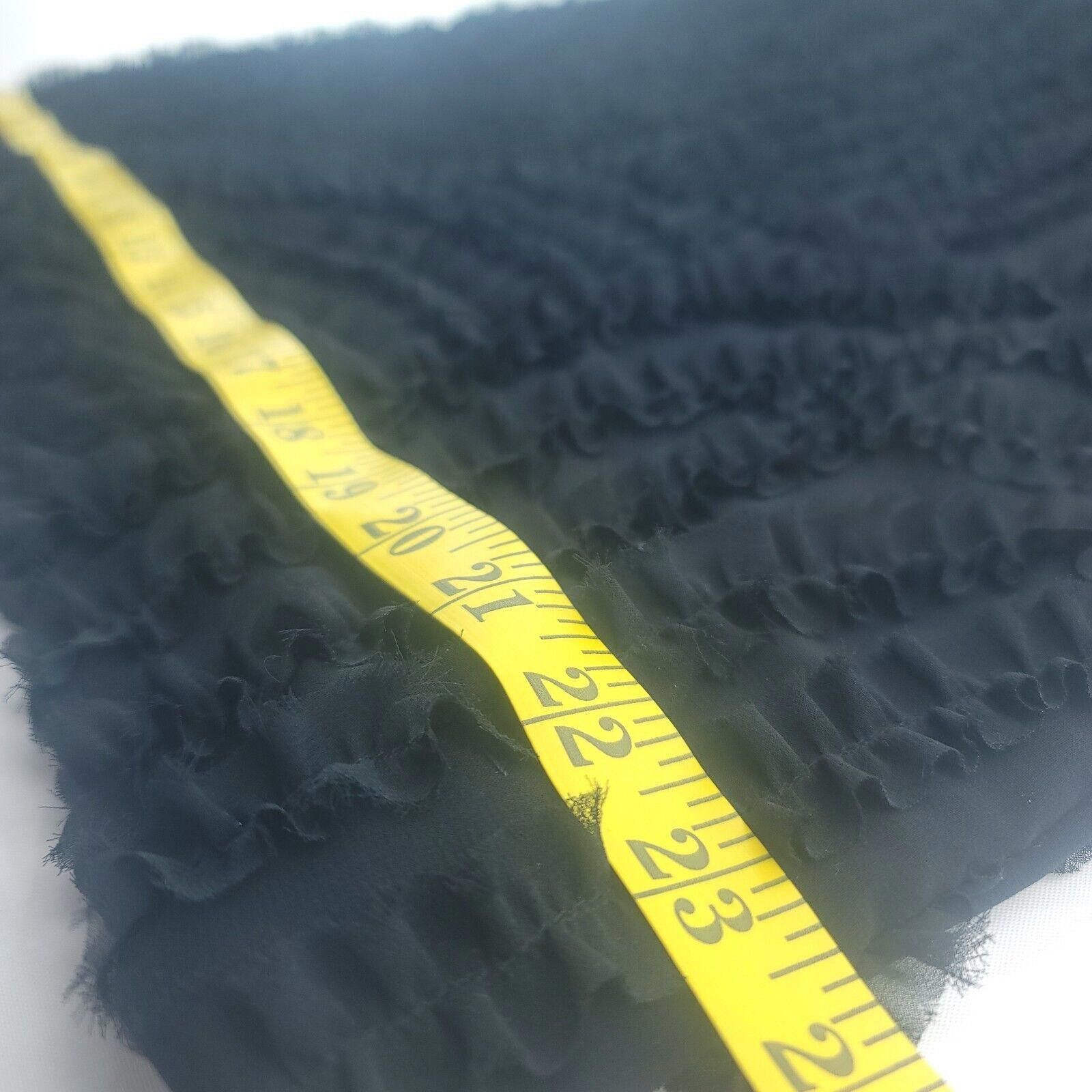 Designer Vintage Catchet Women's Size 8 Black Riffled Straight Skirt Size 30" / US 8 / IT 44 - 10 Thumbnail
