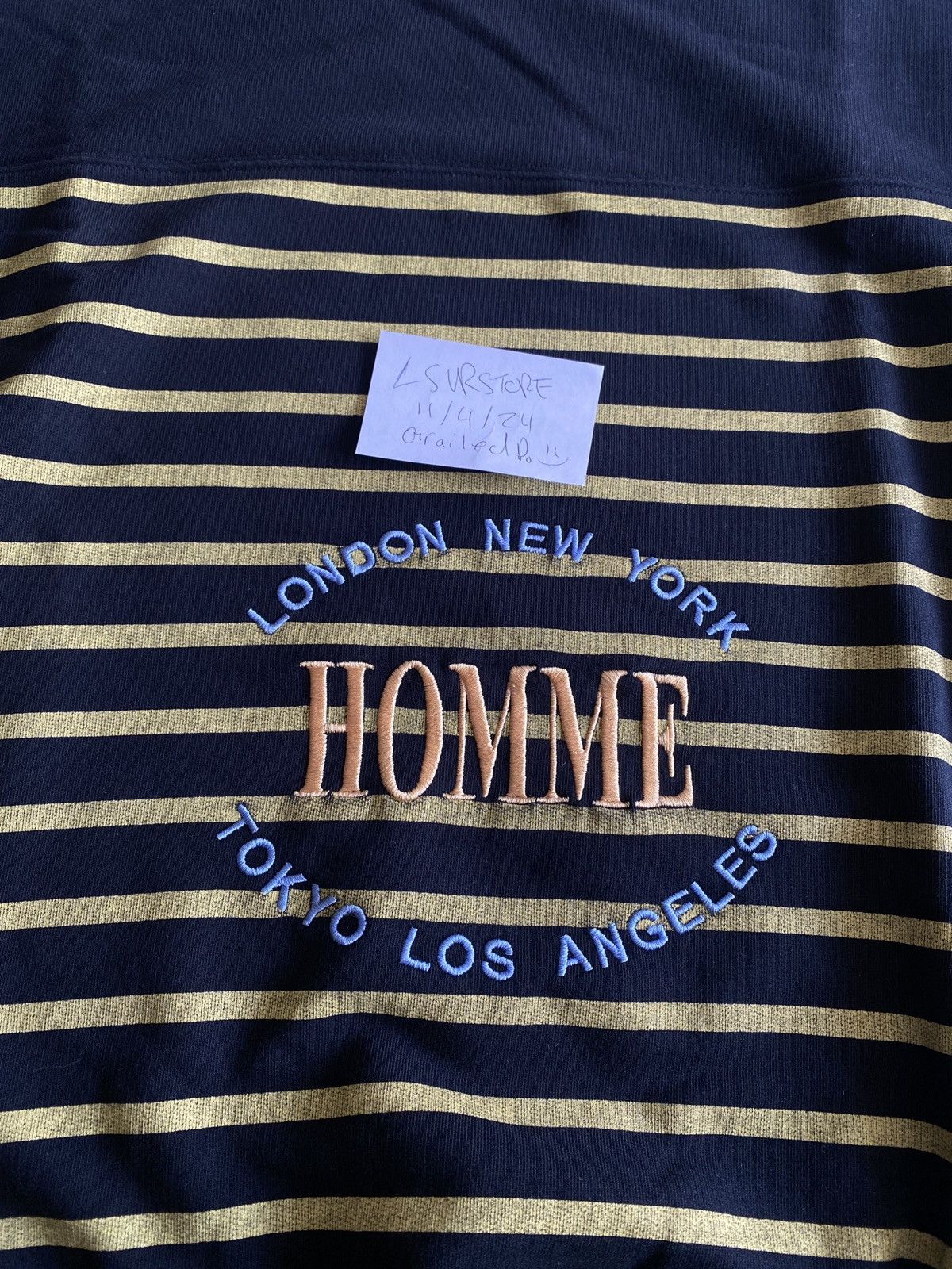 Balenciaga Balenciaga Homme Stripe Crewneck Sweater Noir/Jaune Medium Size US M / EU 48-50 / 2 - 3 Thumbnail