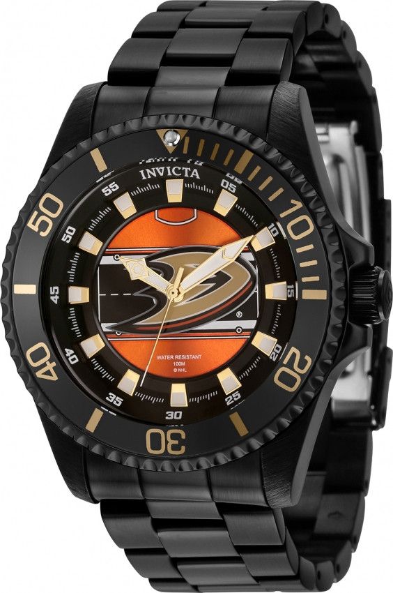 Invicta × NHL NHL Anaheim Ducks Quartz Black Dial Men's Watch Size ONE SIZE - 1 Thumbnail