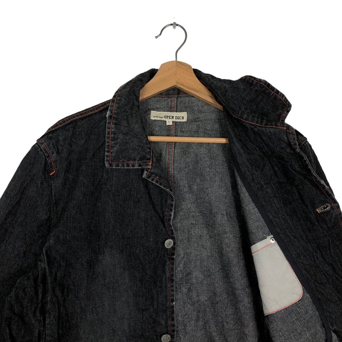 Japanese Brand 🔥90’s Denim Work Jacket Union Made Open Dich Sugar Cane Size US L / EU 52-54 / 3 - 10 Thumbnail