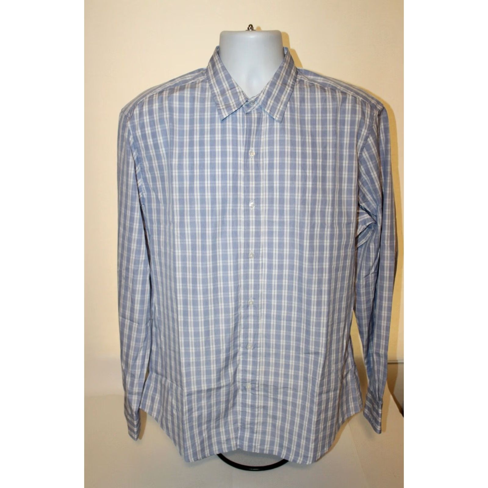 Frank & Eileen Frank & Eileen Blue Finbar Checkered Button-Up Shirt Mens M Size US M / EU 48-50 / 2 - 5 Thumbnail