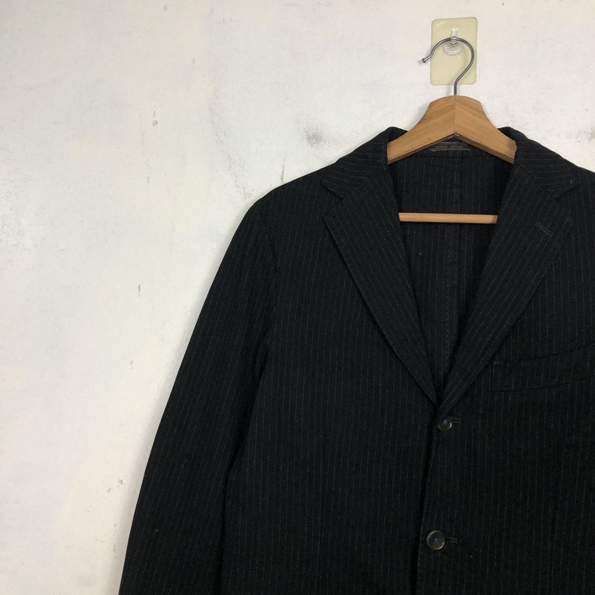 Issey Miyake 💥VINTAGE HICKORY CHORE JACKET SABI SABI STRIPED Size 46R - 9 Thumbnail