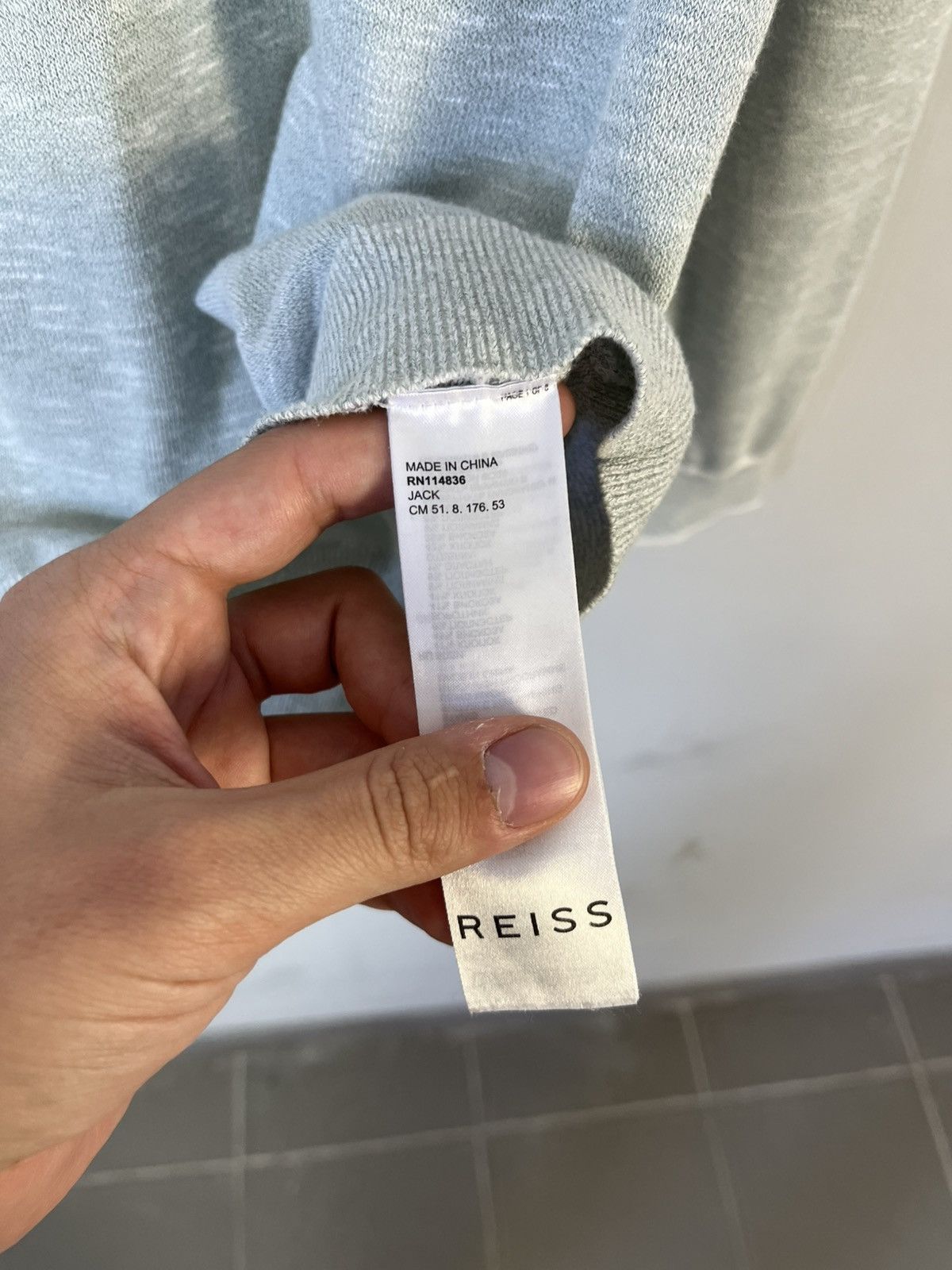 Reiss REISS Classic Cotton & Viscose 1/4 Zip Sweater Jumper Size US M / EU 48-50 / 2 - 9 Thumbnail